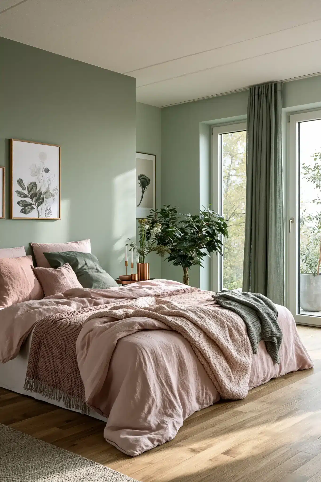 29 Sage Green and Blush Bedroom Ideas for a Room That Feels Gentle sage green and blush bedroom