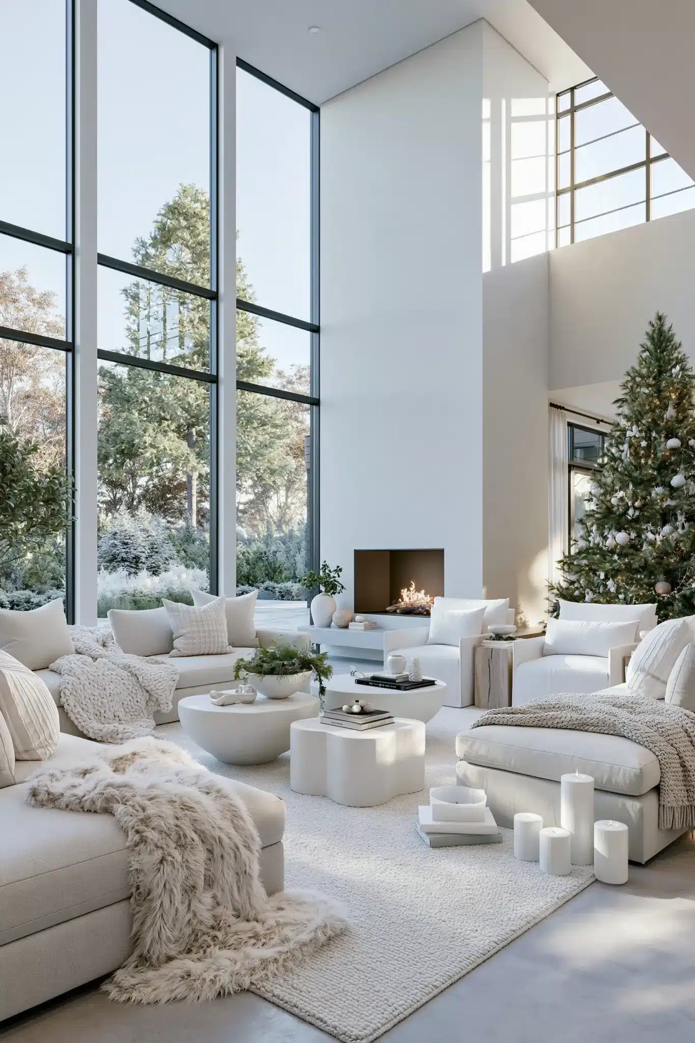 29 White Christmas Decor Ideas That Keep the Season Soft and Quiet white christmas decor