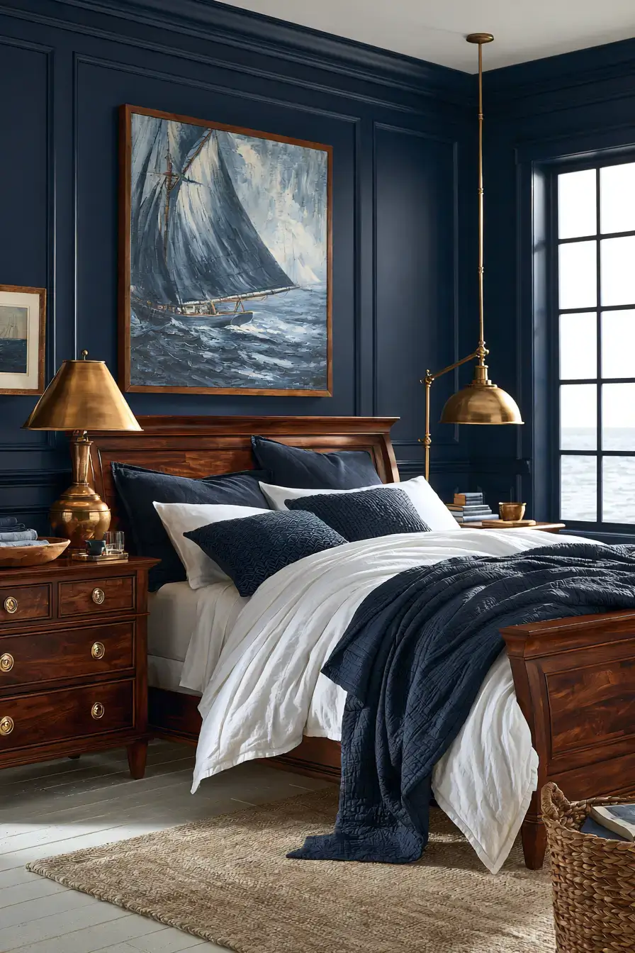 29 Nautical Bedroom Ideas with a Rope Headboard