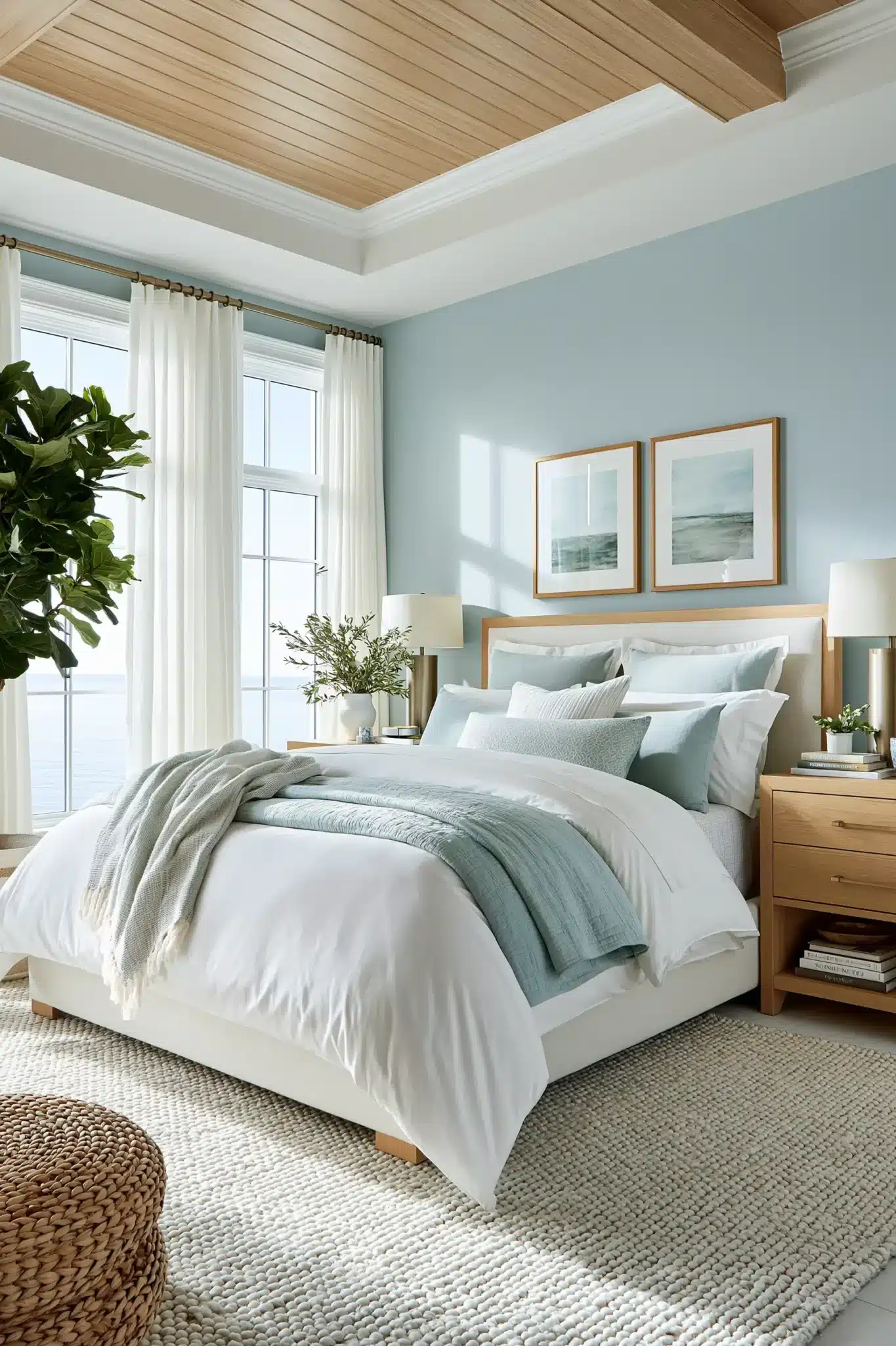 29 Light Blue and White Bedroom Ideas for a Space That Stays Crisp light blue and white bedroom