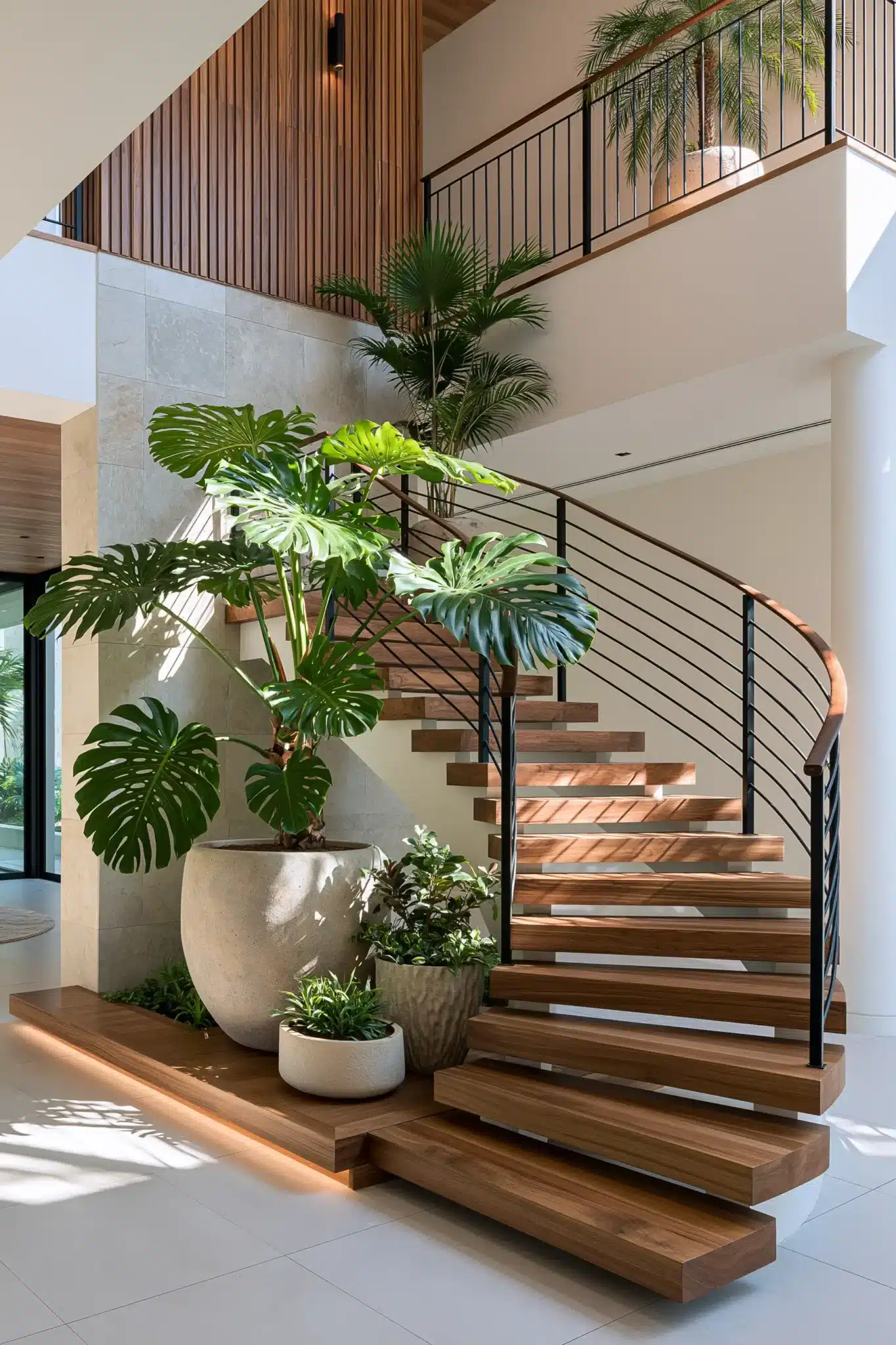 29 Indoor Staircase Gardens Ideas for Green That Follows You Upstairs indoor staircase gardens