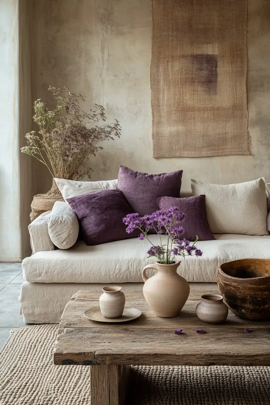 29 Purple Living Room Ideas with a Plum Accent Chair