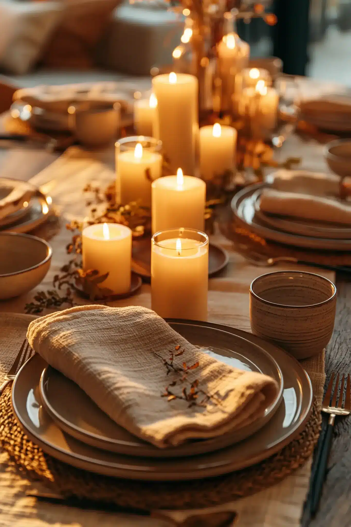 simple thanksgiving table decor