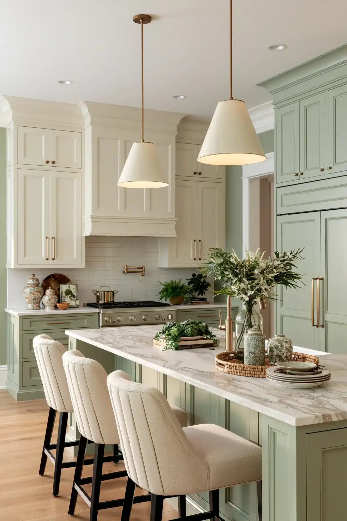 29 Sage Green and Cream Kitchen Ideas for a Room That Feels Like Home sage green and cream kitchen