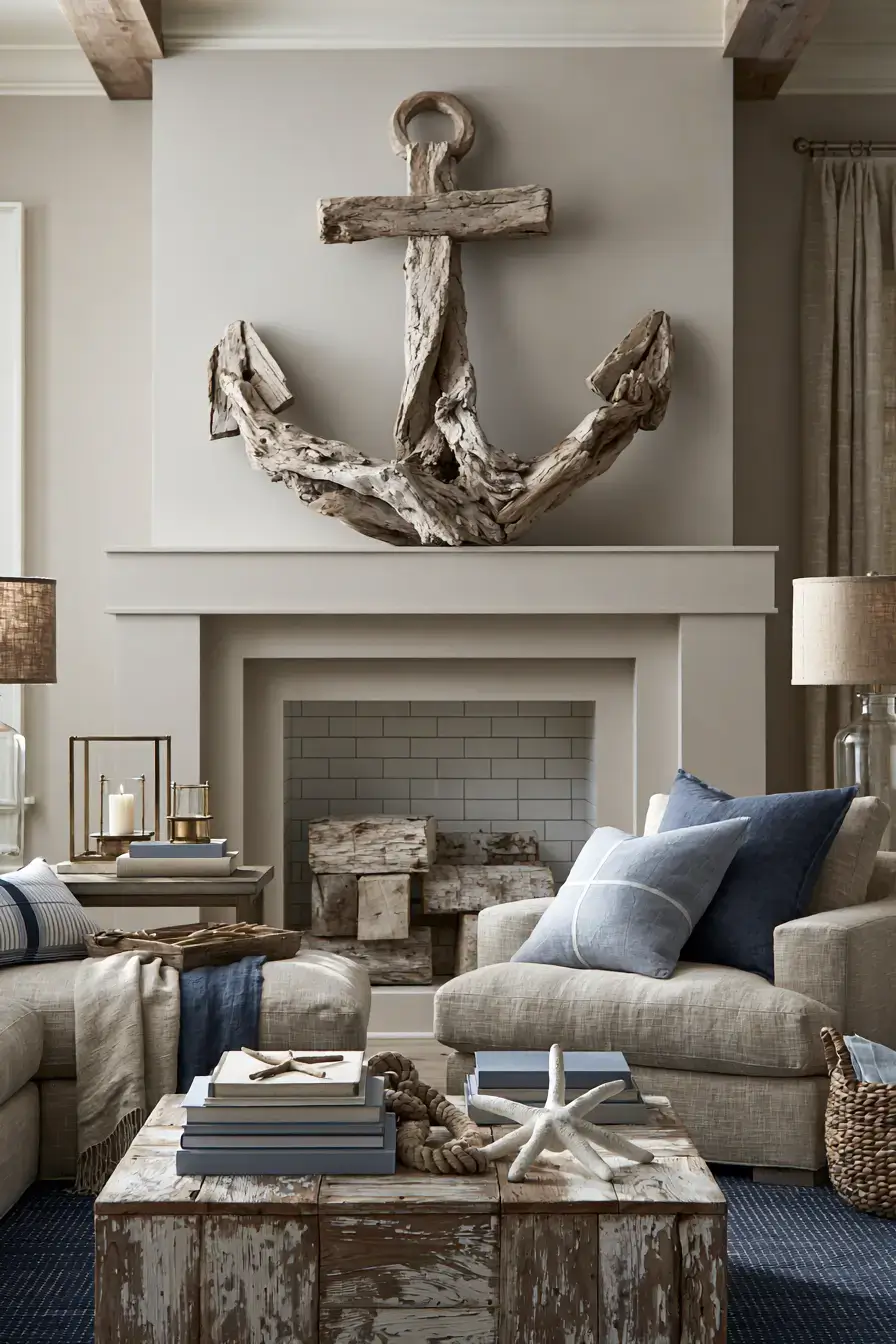 29 Rustic Nautical Decor Ideas with a Driftwood Beam 29 Rustic Nautical Decor Ideas with a Driftwood Beam