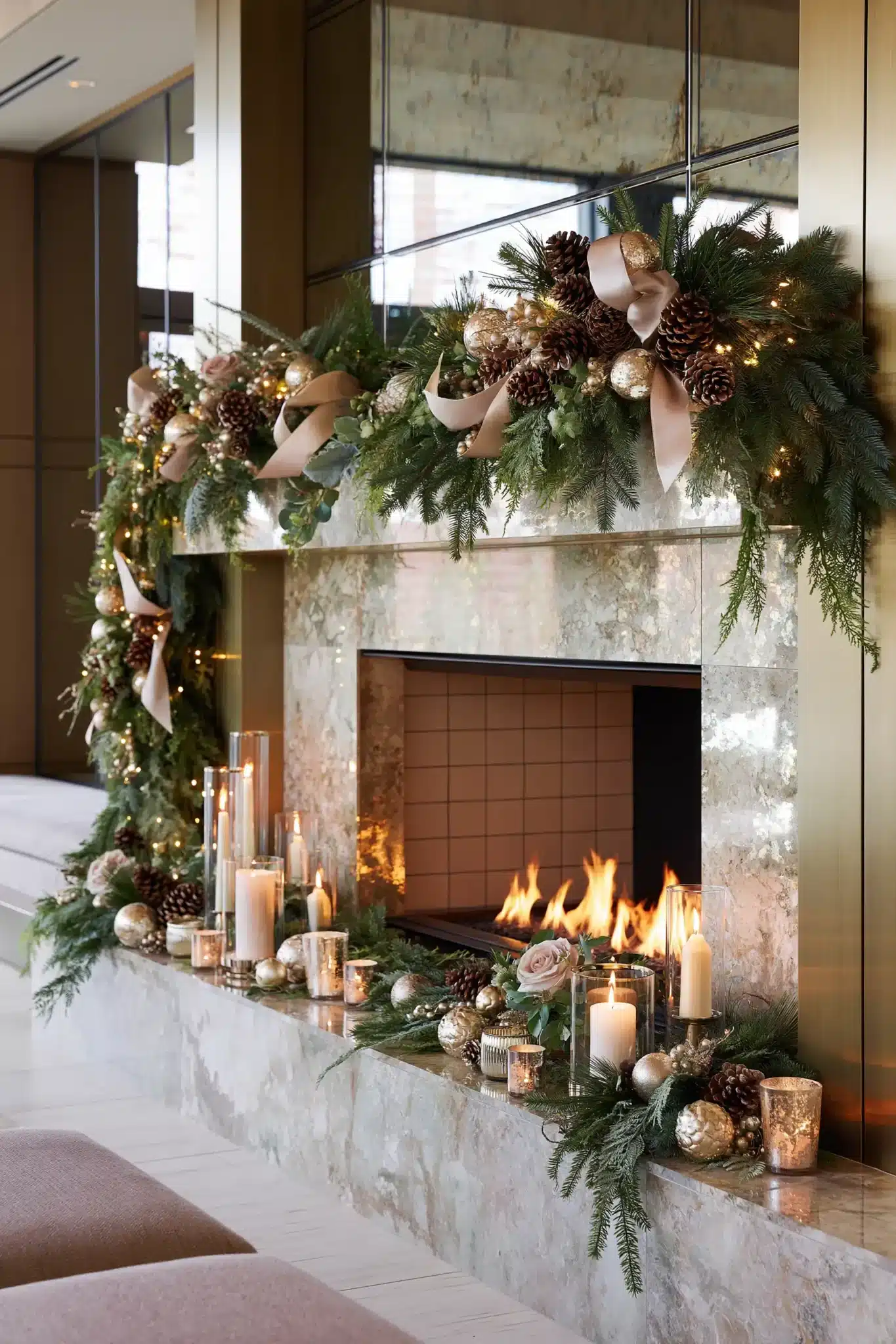 christmas mantle decor