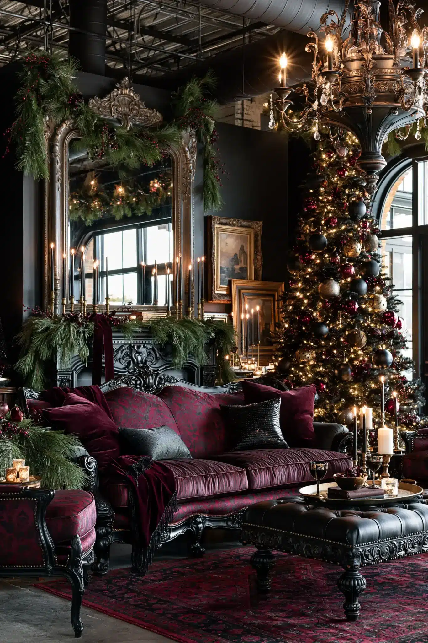 29 Moody Christmas Decor Ideas That Turn Long Evenings Into the Point moody christmas decor