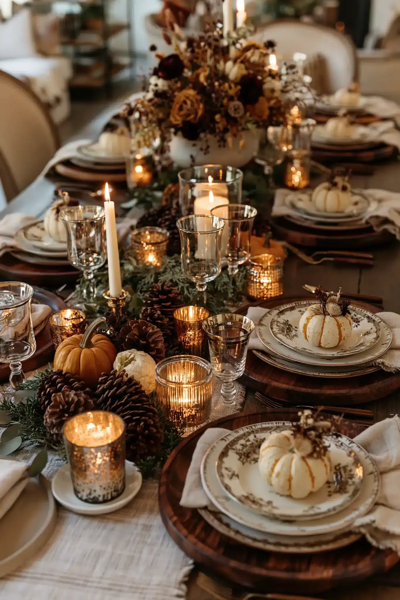 29 Fall Thanksgiving Decor Ideas That Bring the Whole Season Indoors fall thanksgiving decor