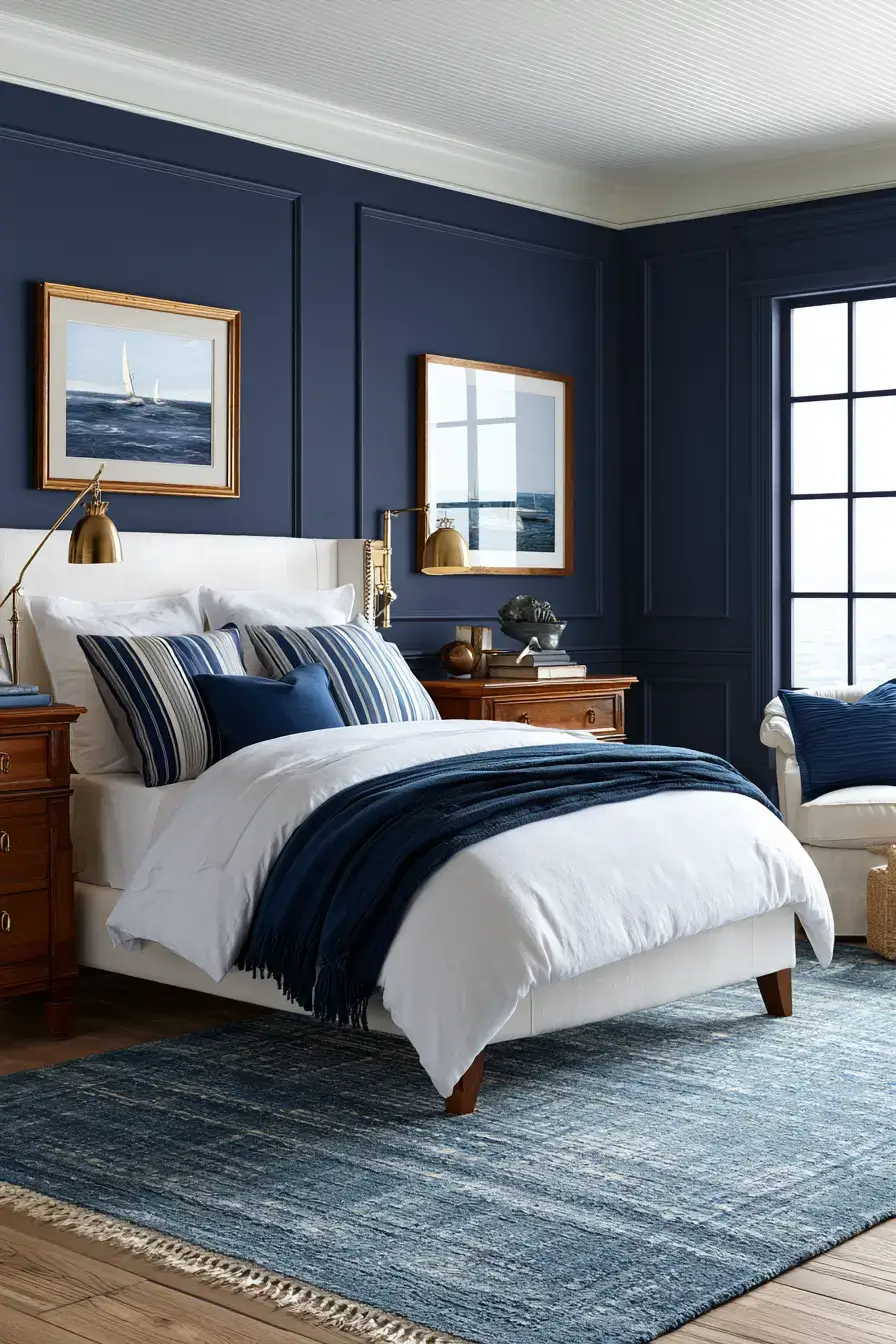29 Nautical Bedroom Ideas with a Rope Headboard
