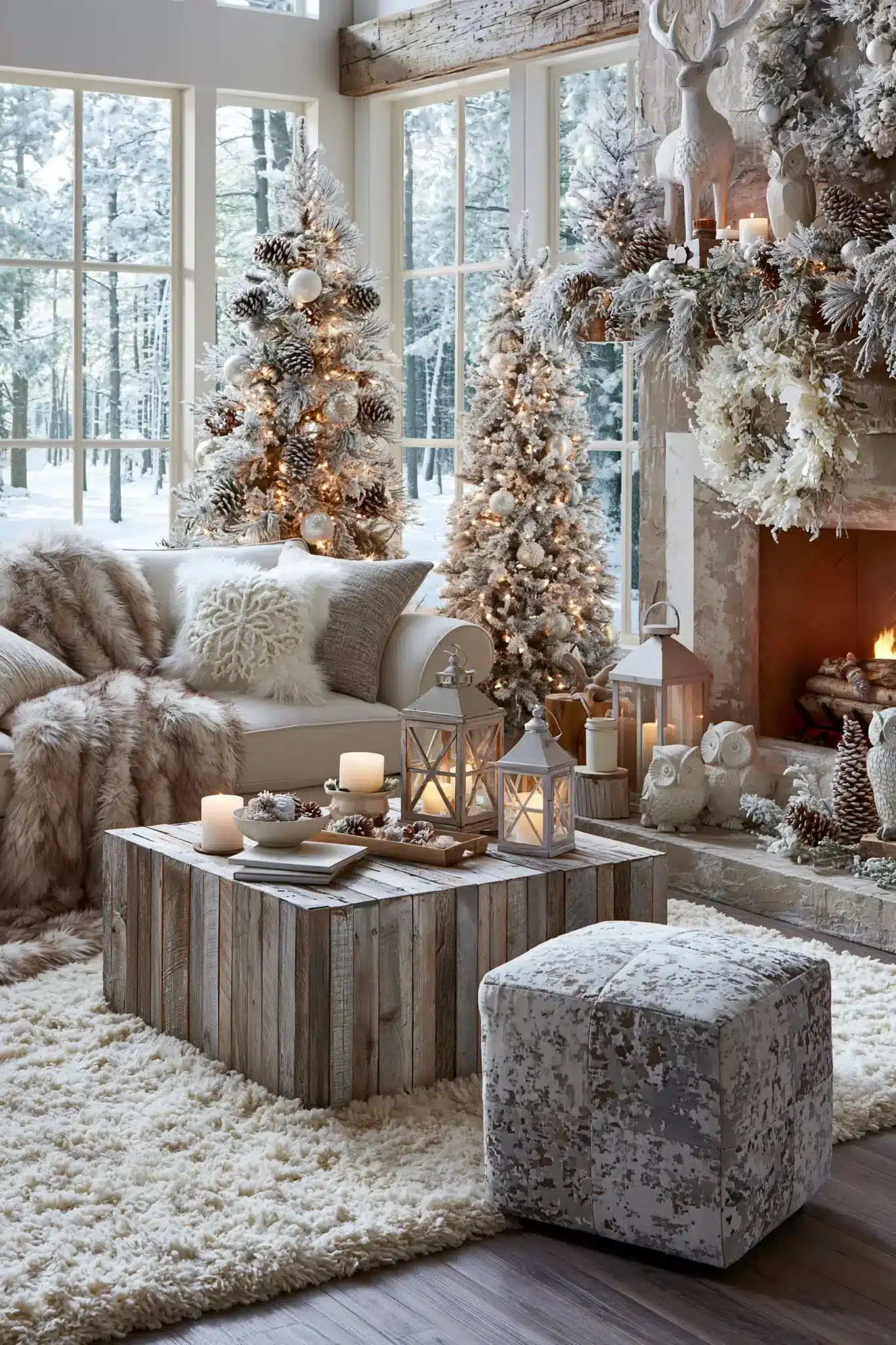white christmas decor