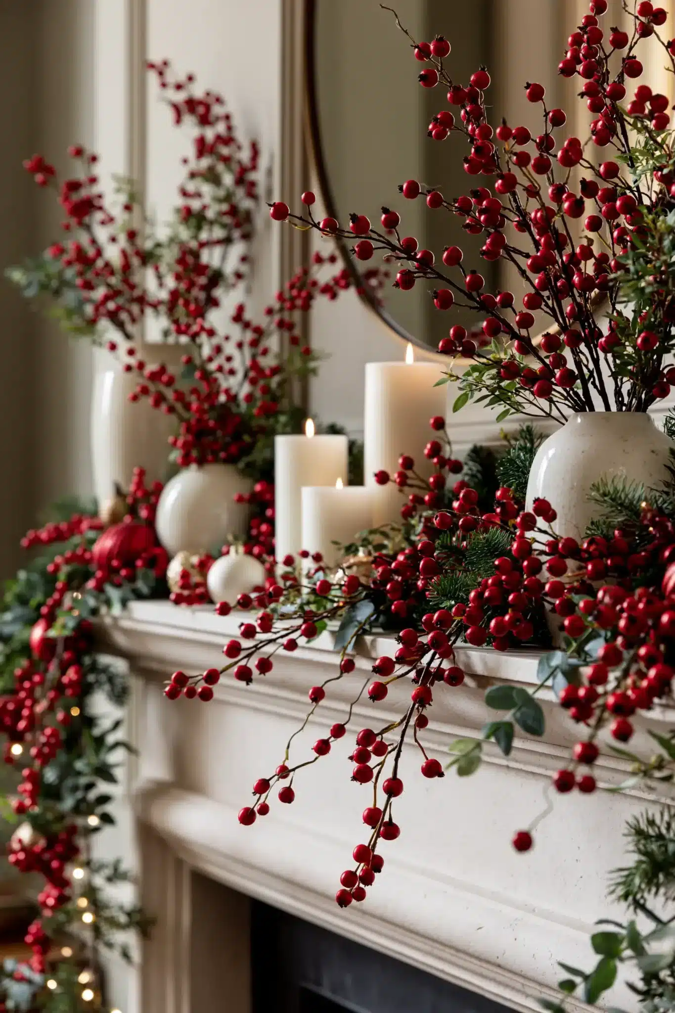 29 Christmas Mantle Decor Ideas for a Hearth That Does Not Compete With the Tree christmas mantle decor