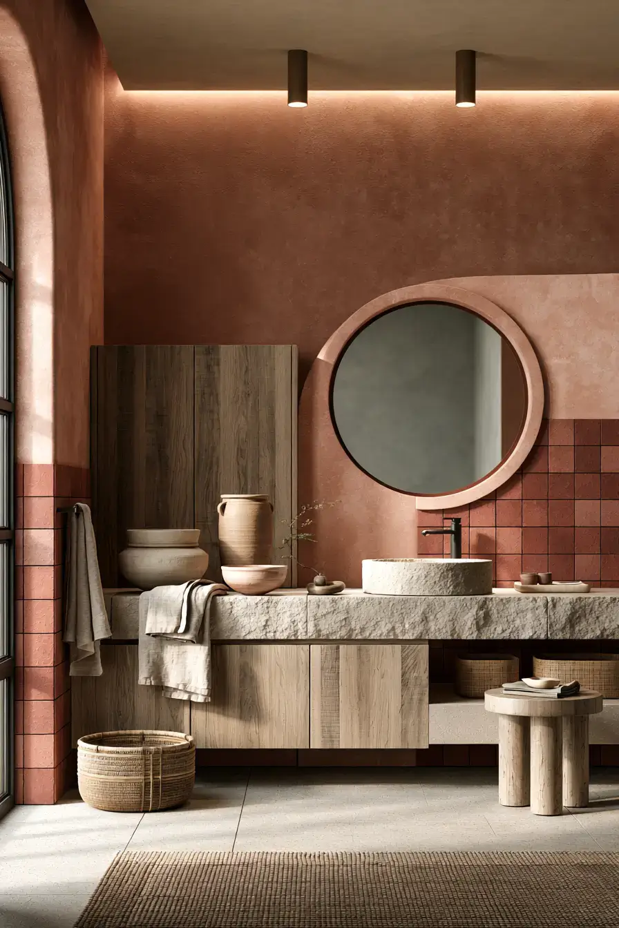 29 Japandi Style Bathroom Ideas with a Wooden Soaking Tub 29 Japandi Style Bathroom Ideas with a Wooden Soaking Tub