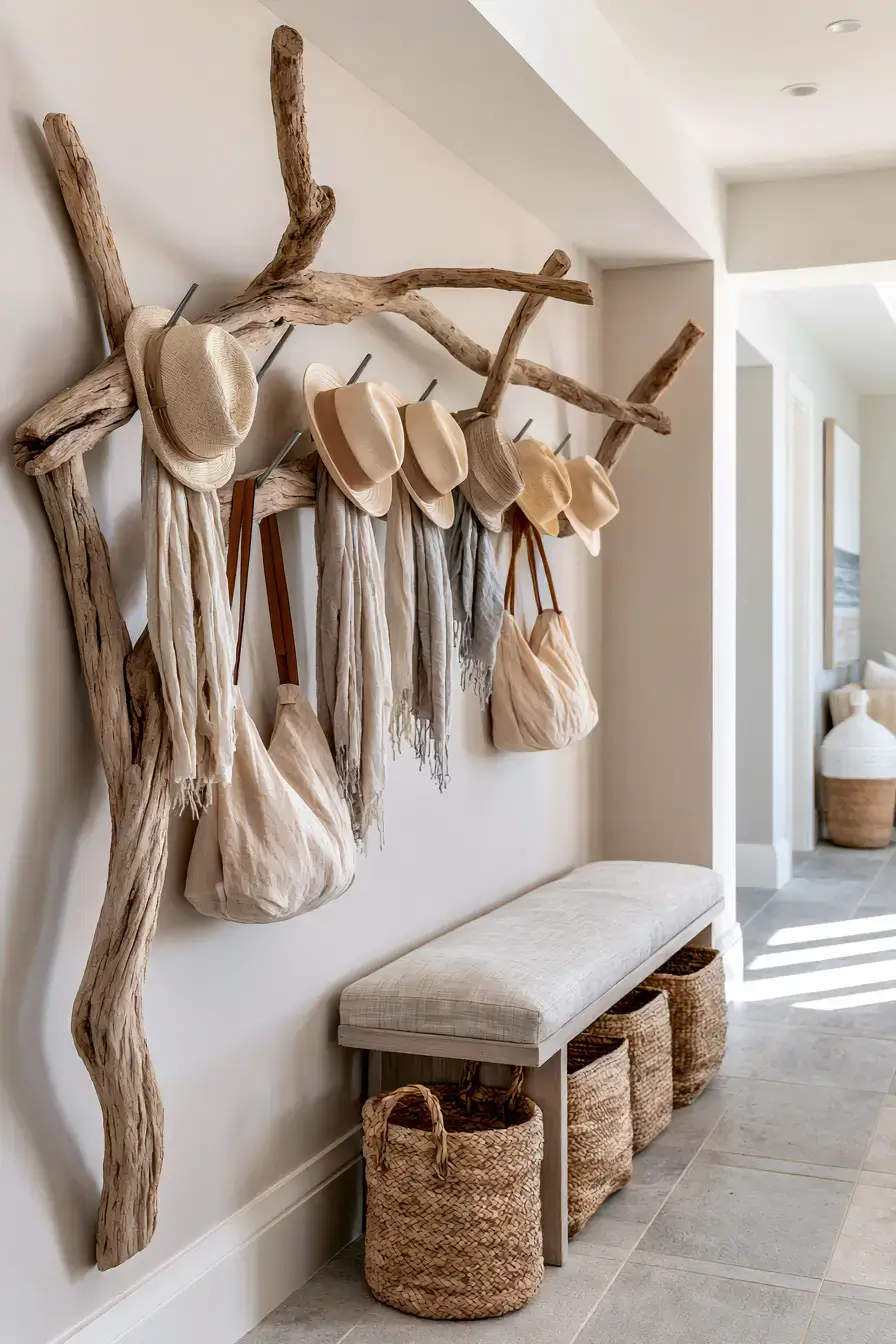 29 Driftwood Decor Ideas with a Weathered Wall Shelf
