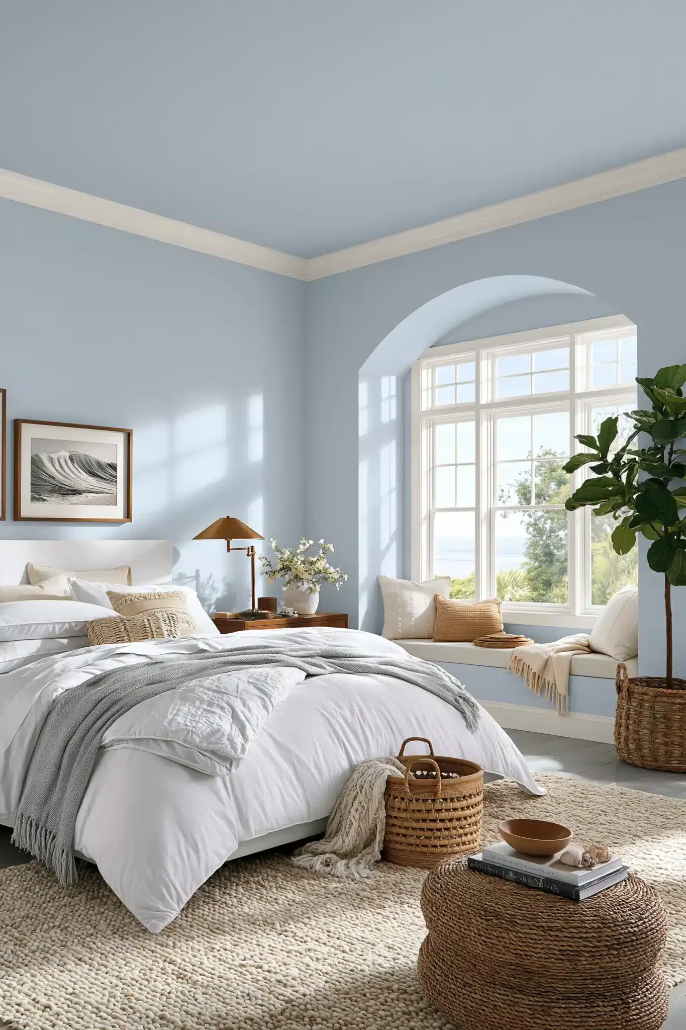 29 Light Blue and White Bedroom Ideas for a Space That Stays Crisp light blue and white bedroom