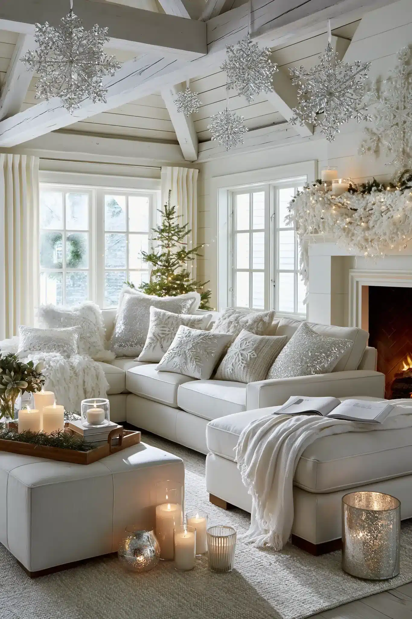 29 White Christmas Decor Ideas That Keep the Season Soft and Quiet white christmas decor