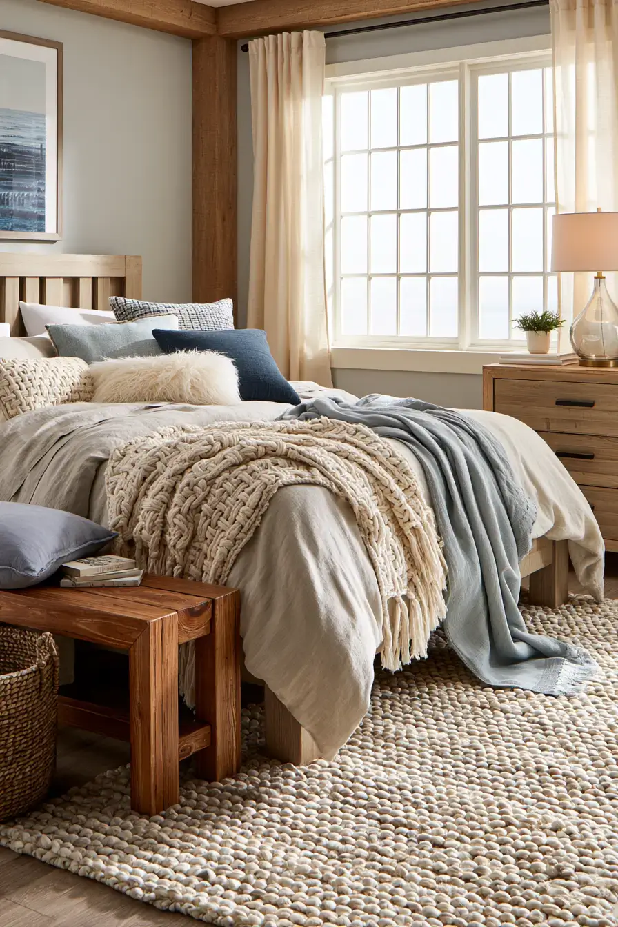 29 Nautical Bedroom Ideas with a Rope Headboard