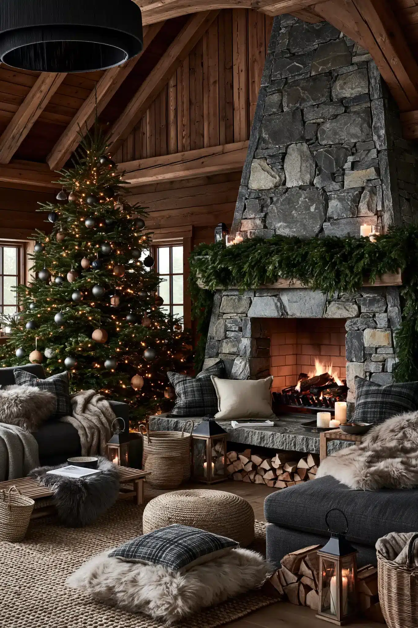 29 Moody Christmas Decor Ideas That Turn Long Evenings Into the Point moody christmas decor