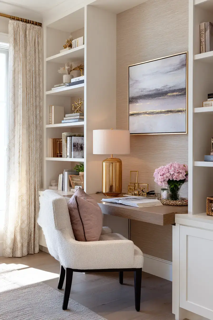 29 Study Desk Decor Ideas with a Cork Board and a Warm Lamp study desk decor