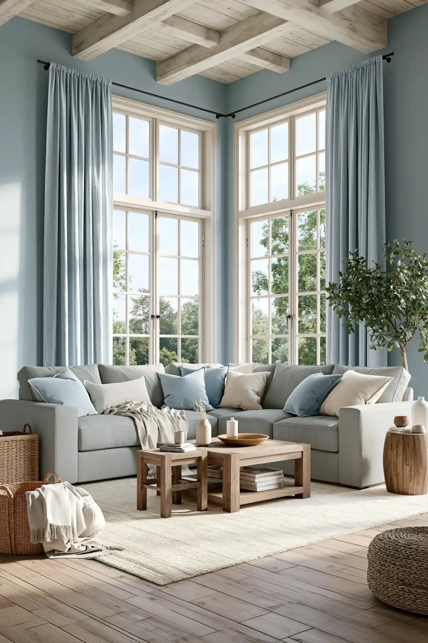 29 Light Blue and Grey Living Room Ideas for a Room That Feels Uncluttered light blue and grey living room