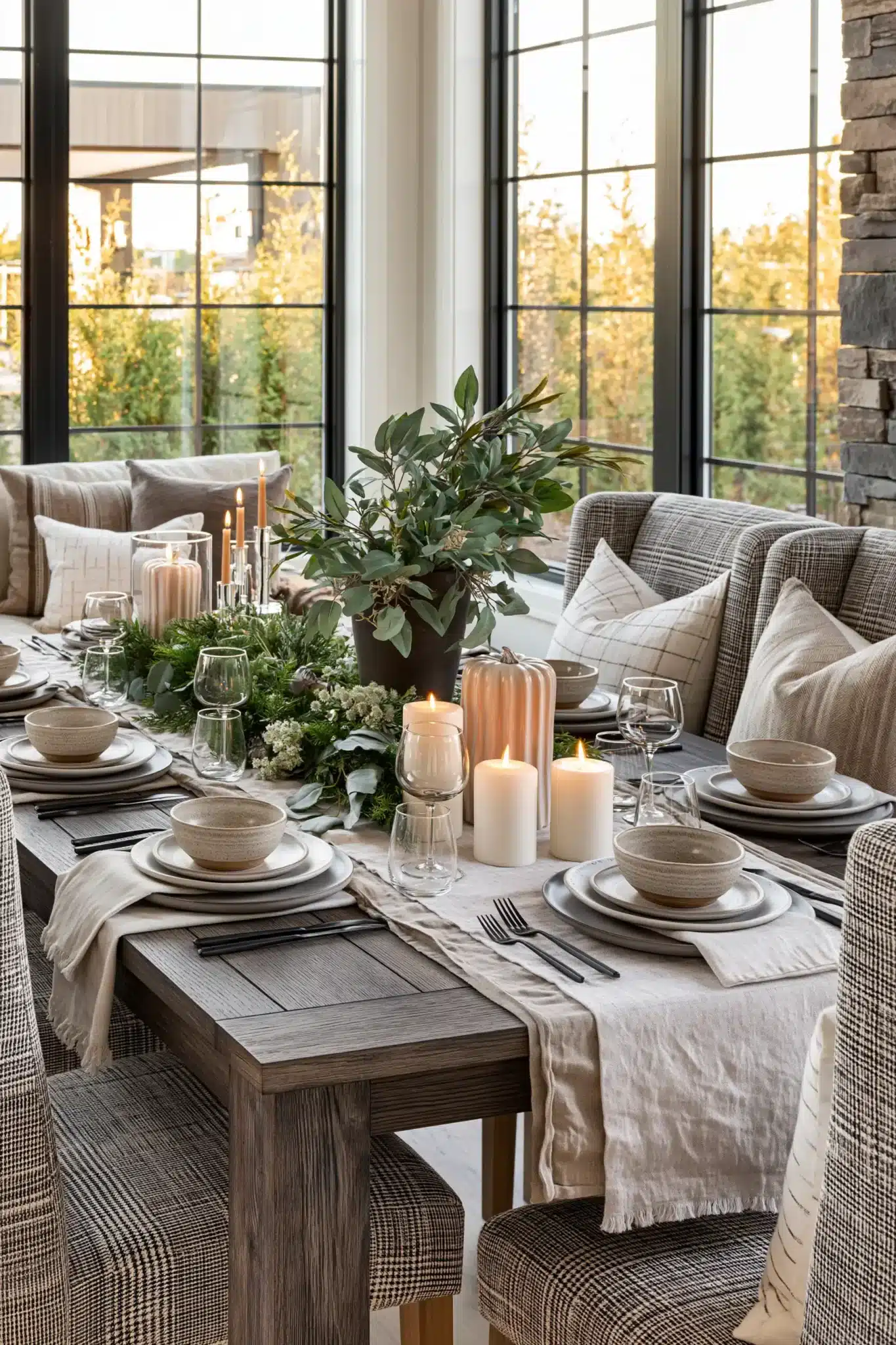 29 Simple Thanksgiving Table Decor Ideas for a Table That Feels Calm simple thanksgiving table decor