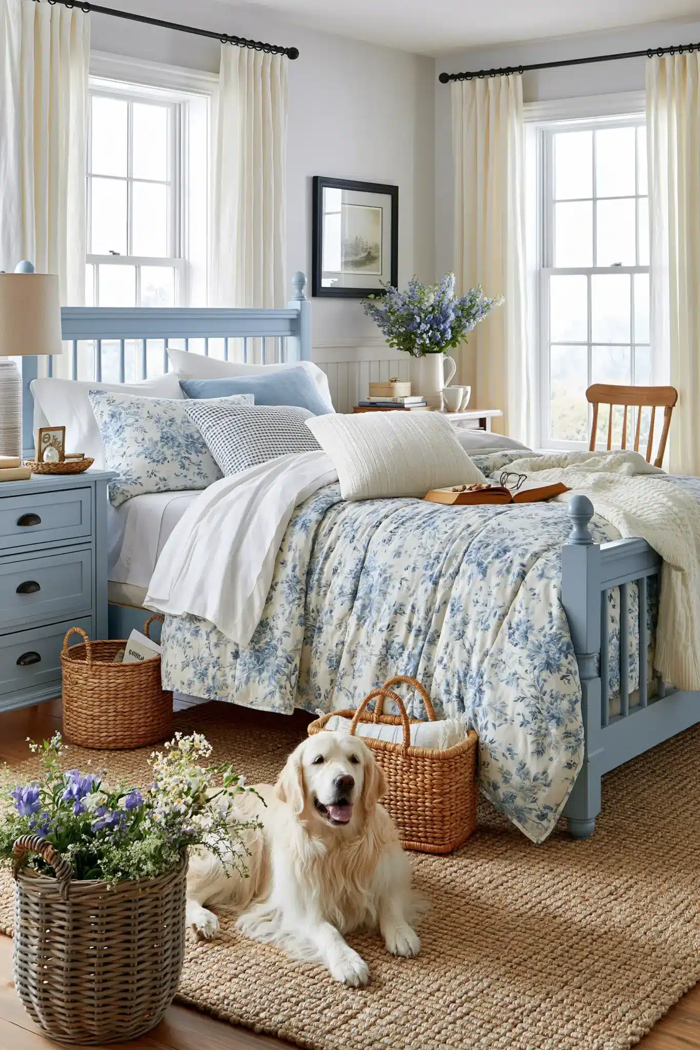 29 Light Blue and White Bedroom Ideas for a Space That Stays Crisp light blue and white bedroom