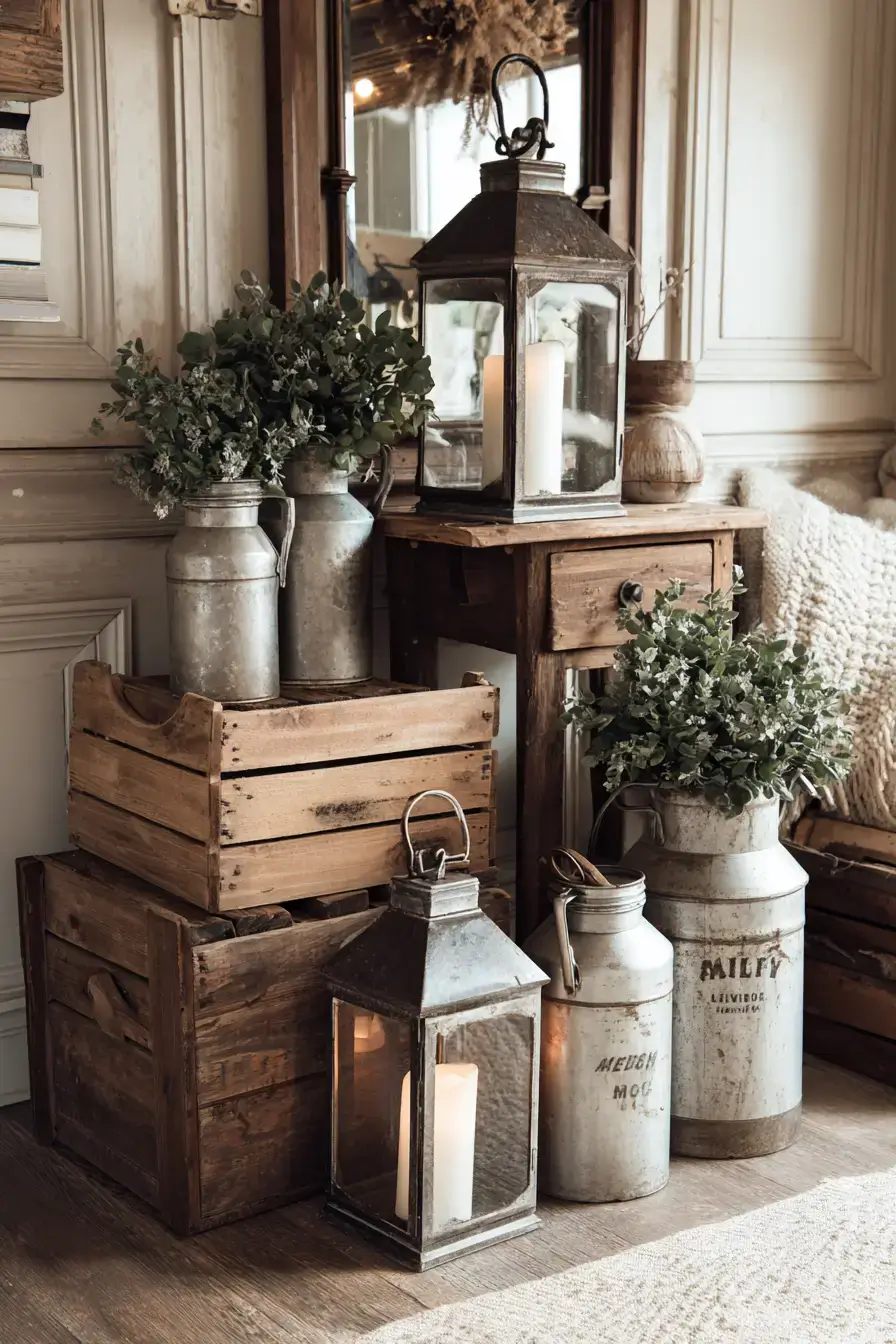 29 Vintage Milk Can Decor Ideas with a Front Porch Row