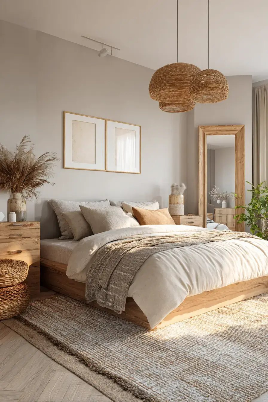 29 Boho Bedroom Lighting Ideas with a Rattan Pendant 29 Boho Bedroom Lighting Ideas with a Rattan Pendant