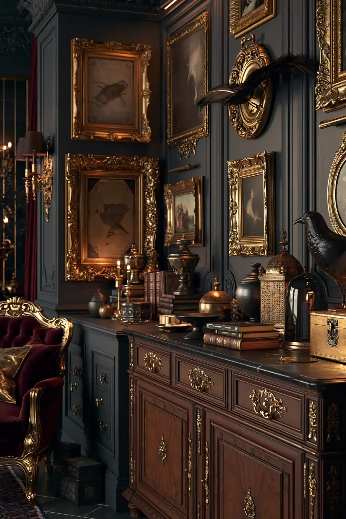 29 Victorian Gothic Decor Ideas for a Study With Pattern and Depth victorian gothic decor