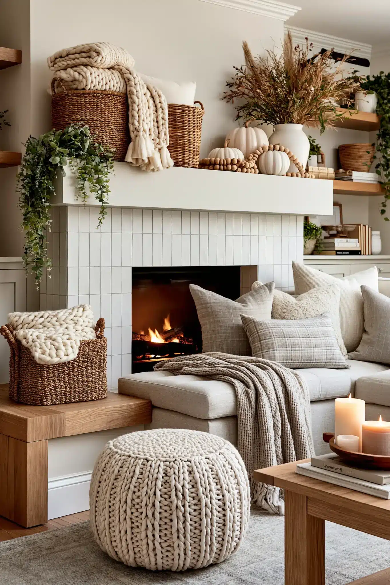 29 Thanksgiving Mantel Decor Ideas That Set a Warm First Impression thanksgiving mantel decor