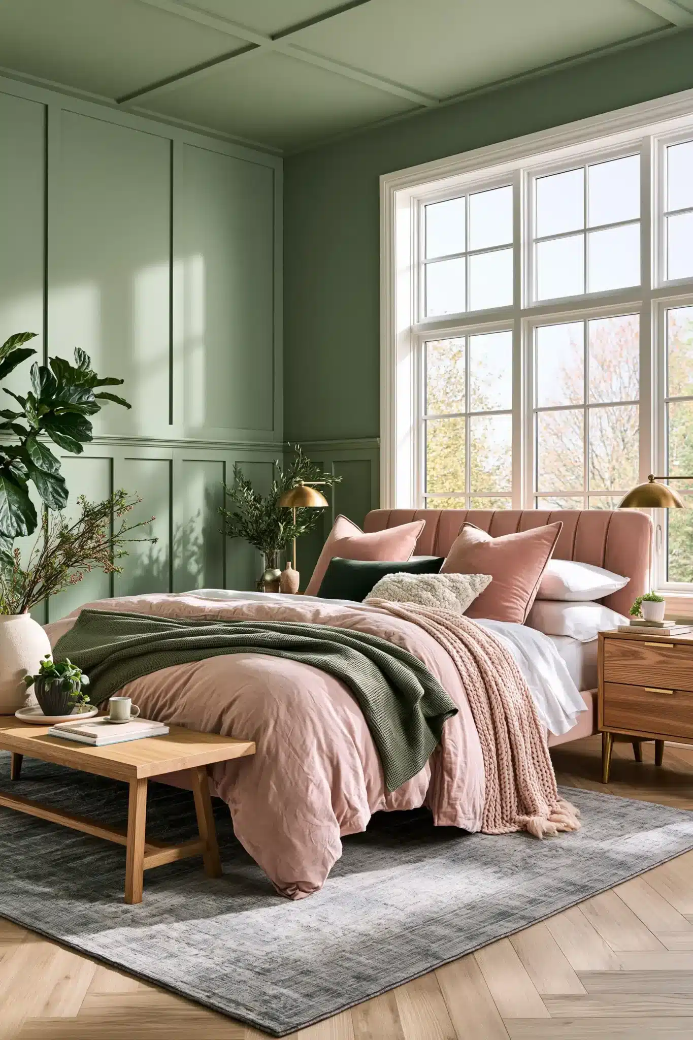 29 Sage Green and Blush Bedroom Ideas for a Room That Feels Gentle sage green and blush bedroom
