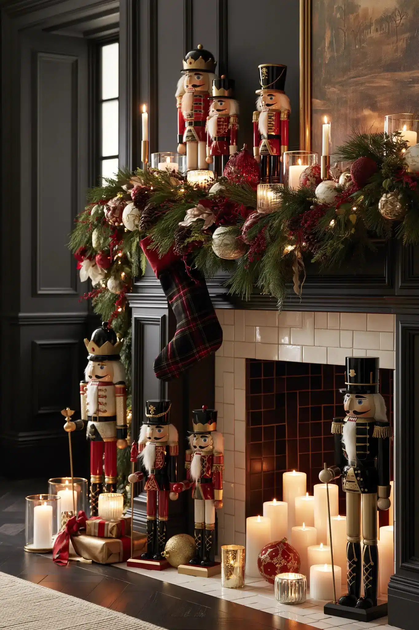 29 Christmas Mantle Decor Ideas for a Hearth That Does Not Compete With the Tree christmas mantle decor