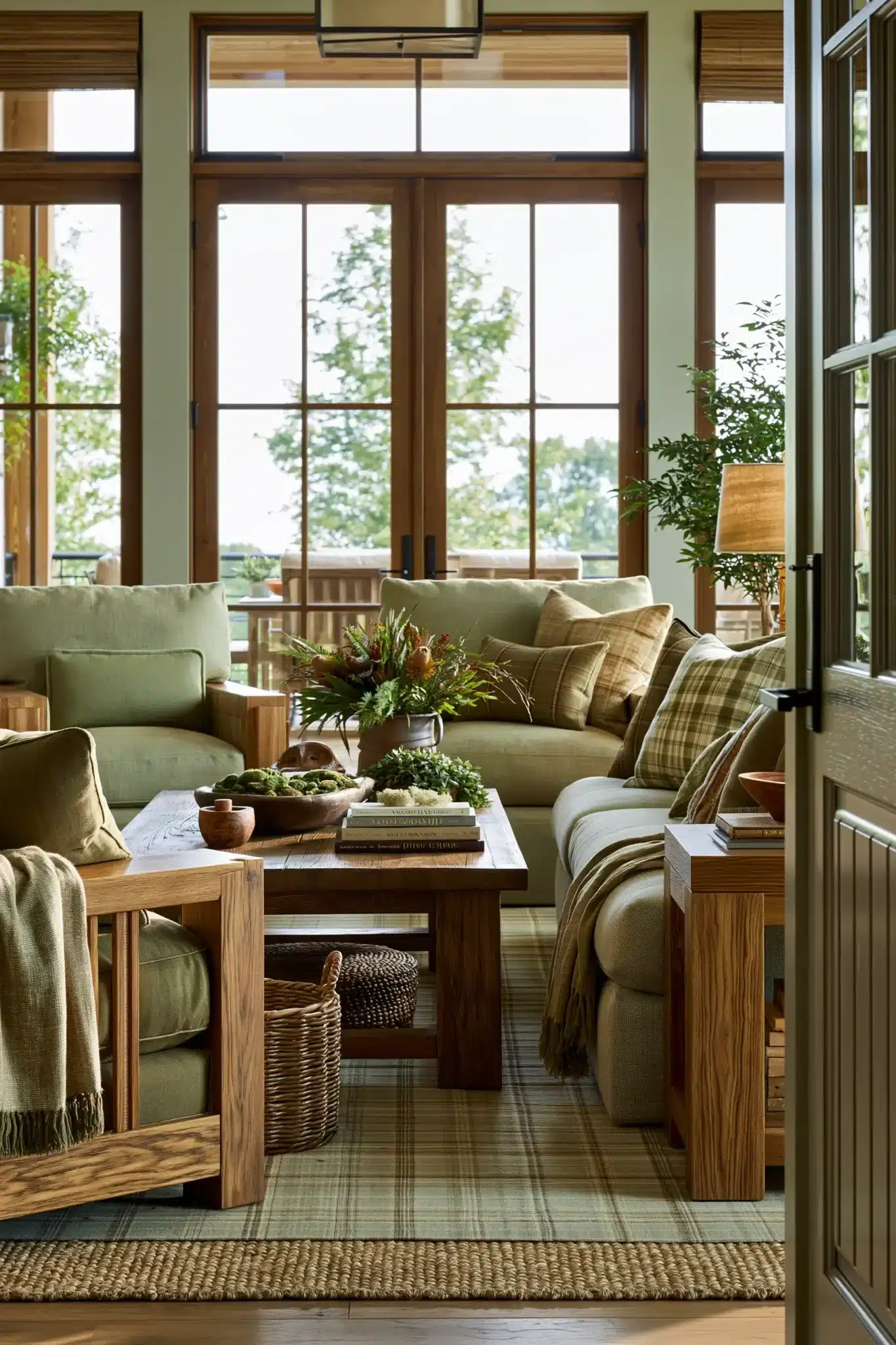 29 Sage Green and Brown Living Room Ideas for a Warm, Earthy Space sage green and brown living room