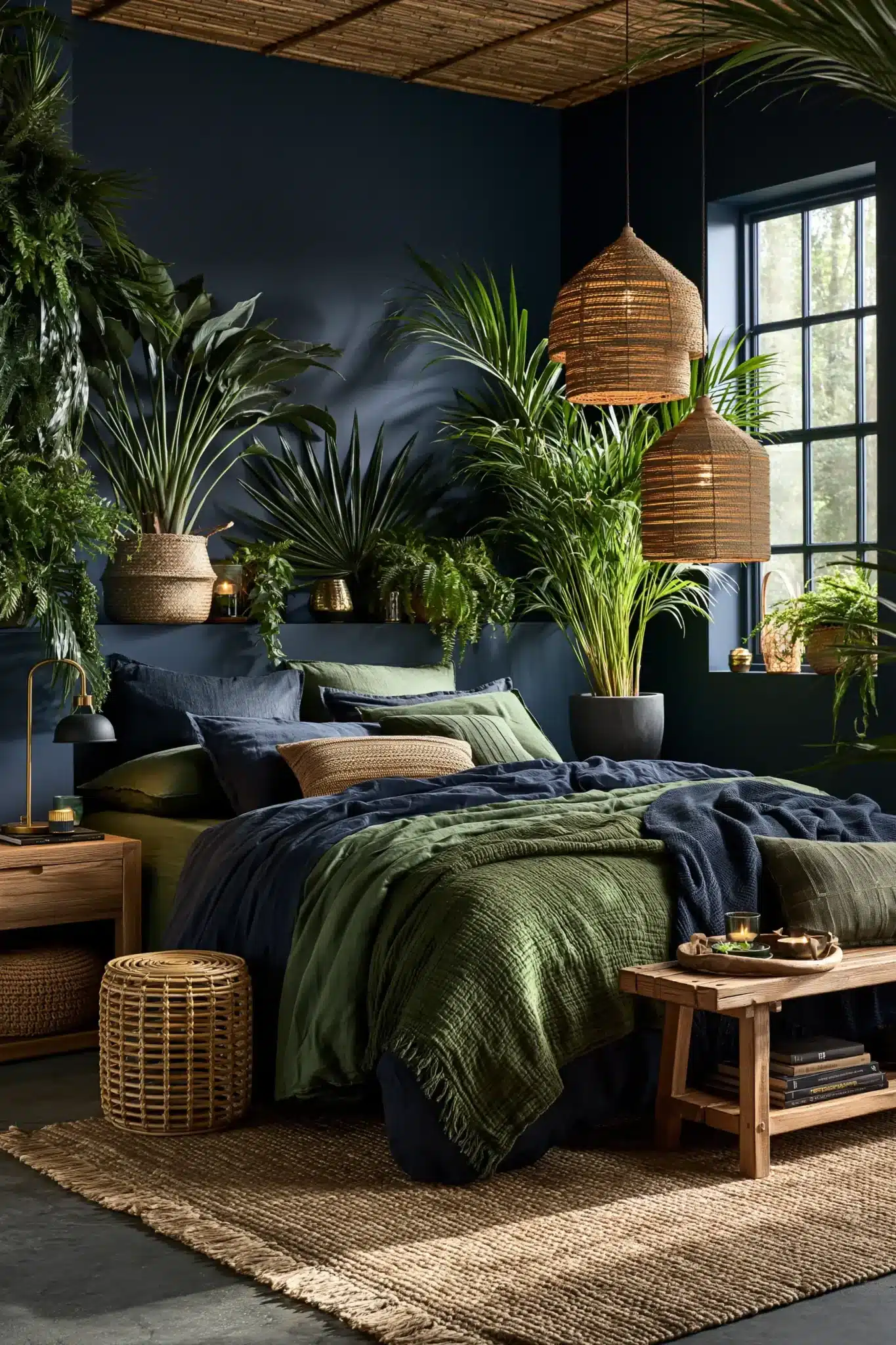 29 Navy Blue and Green Bedroom Ideas for a Room With a Quiet Depth navy blue and green bedroom
