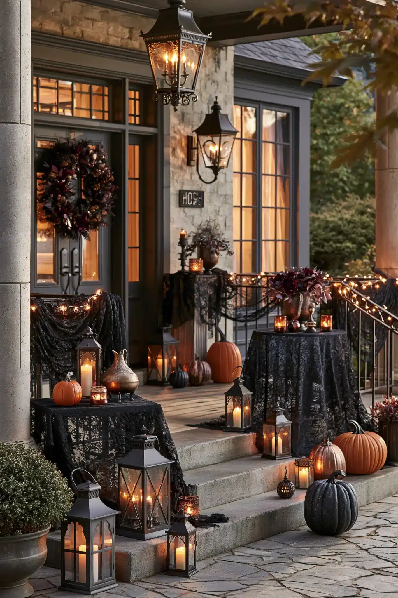 29 Halloween Porch Ideas for an Entry That Welcomes, Not Warns halloween porch ideas