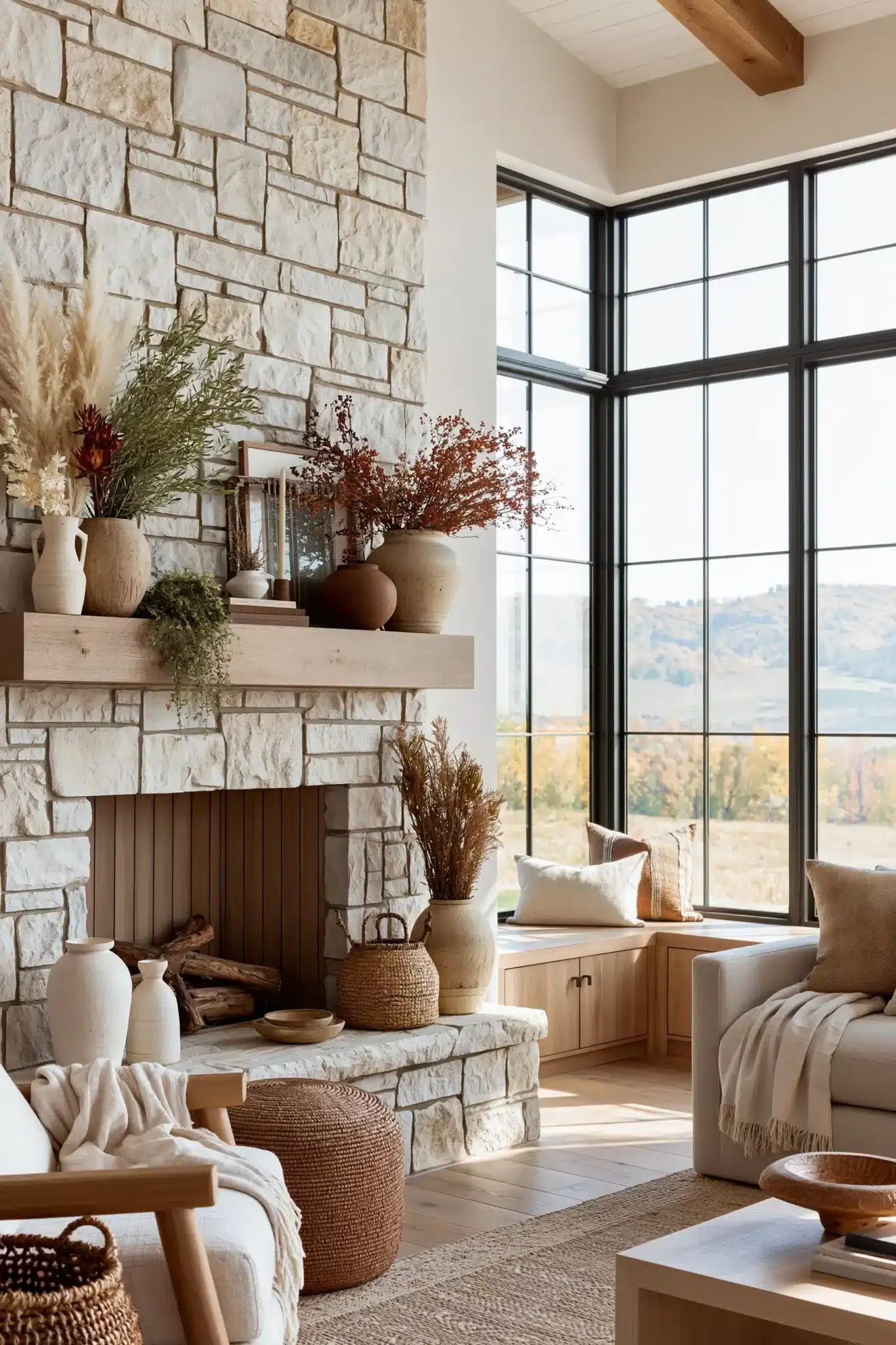 29 Thanksgiving Mantel Decor Ideas That Set a Warm First Impression thanksgiving mantel decor