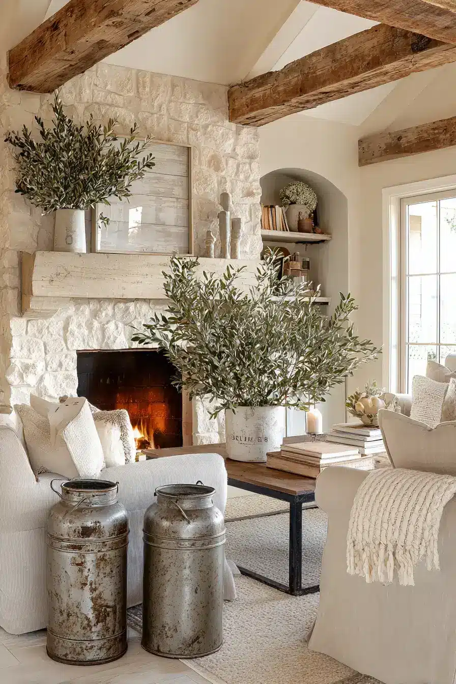 29 Vintage Milk Can Decor Ideas with a Front Porch Row