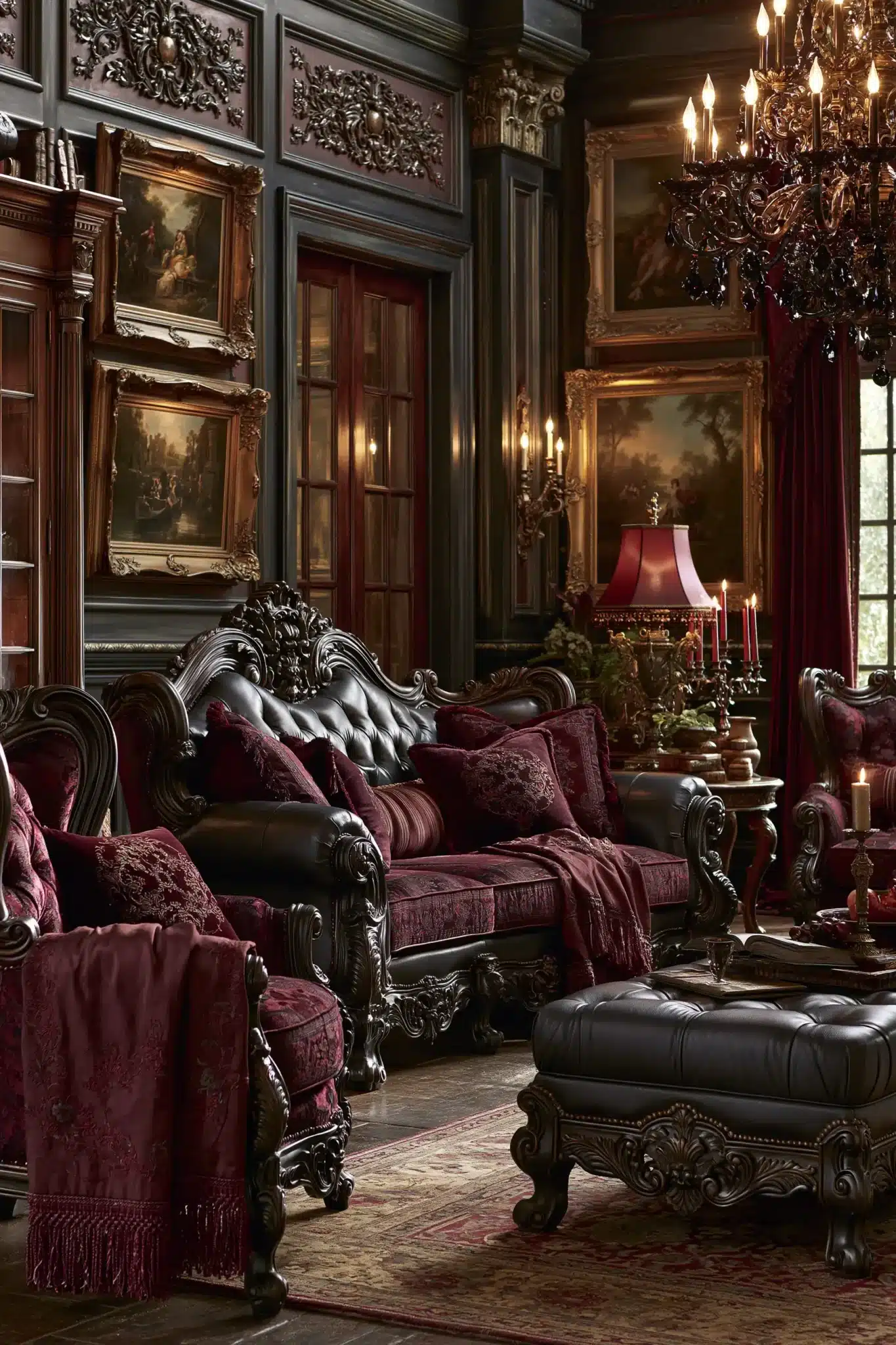 29 Victorian Gothic Decor Ideas for a Study With Pattern and Depth victorian gothic decor