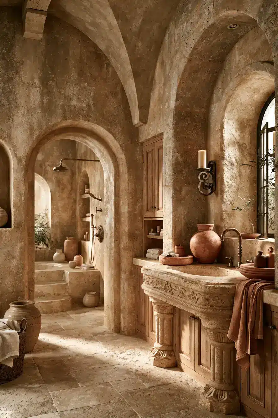 29 Stone Bathroom Ideas for a Calm, Spa-Like Room stone bathroom
