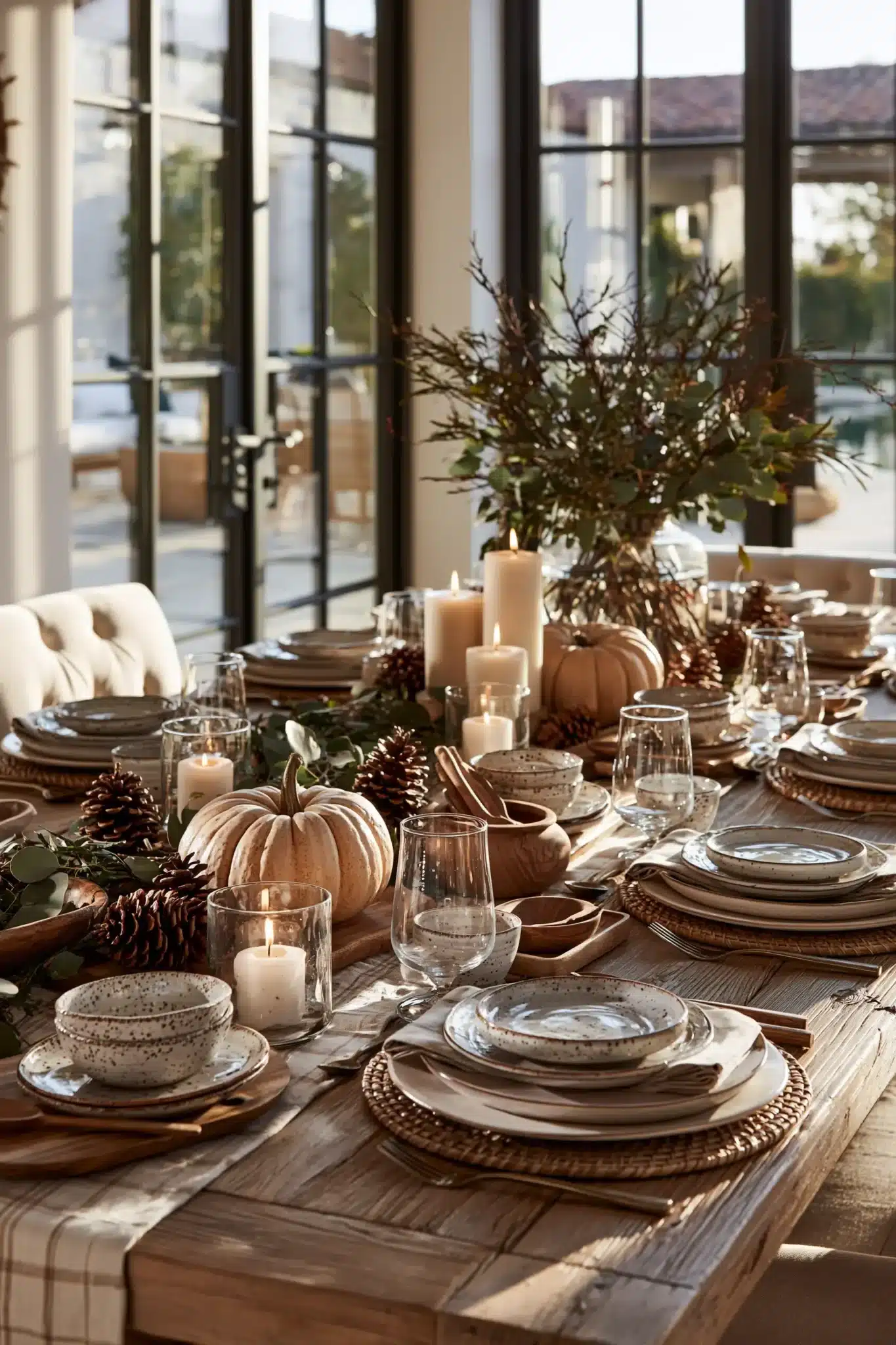 29 Simple Thanksgiving Table Decor Ideas for a Table That Feels Calm simple thanksgiving table decor