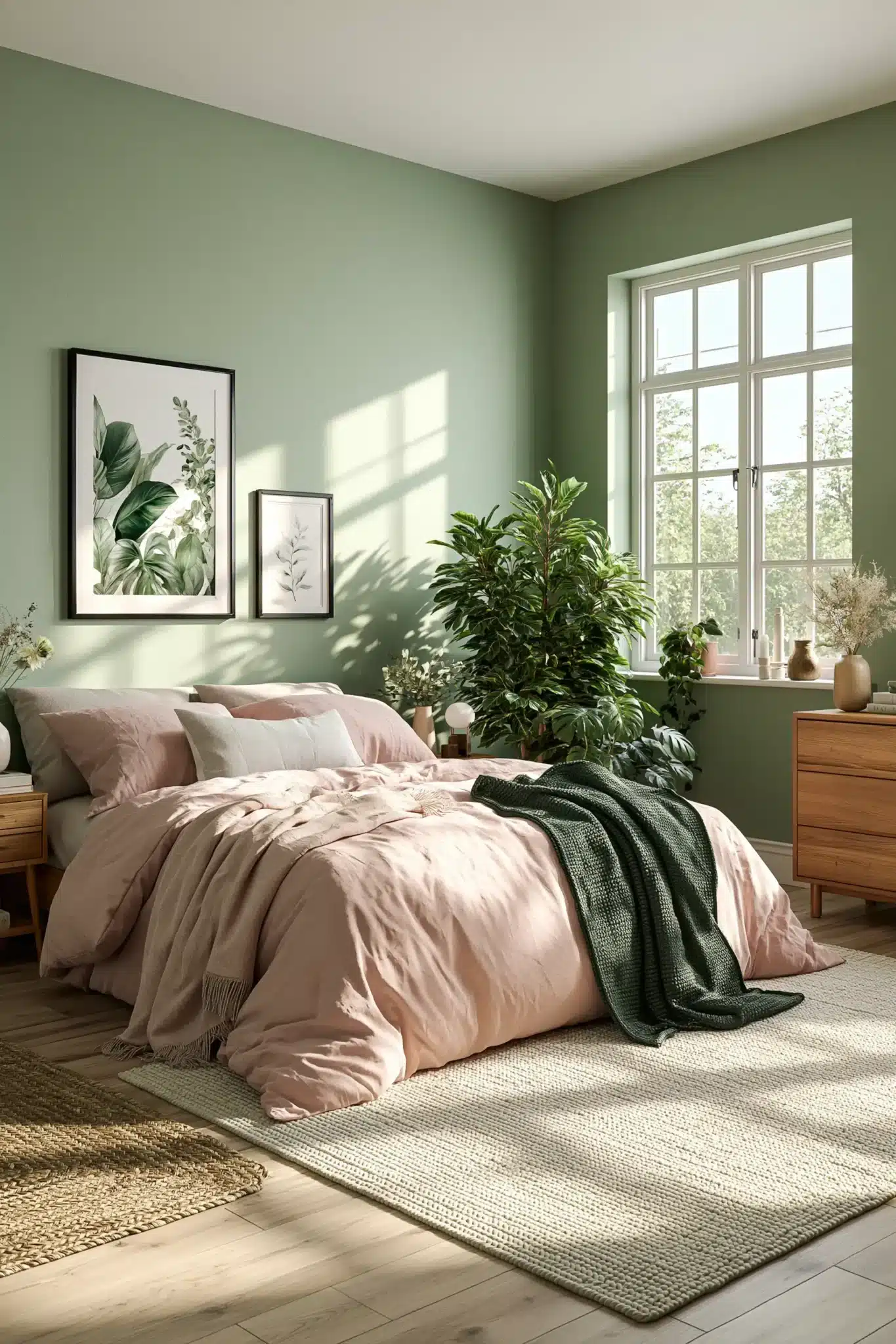 29 Sage Green and Blush Bedroom Ideas for a Room That Feels Gentle sage green and blush bedroom