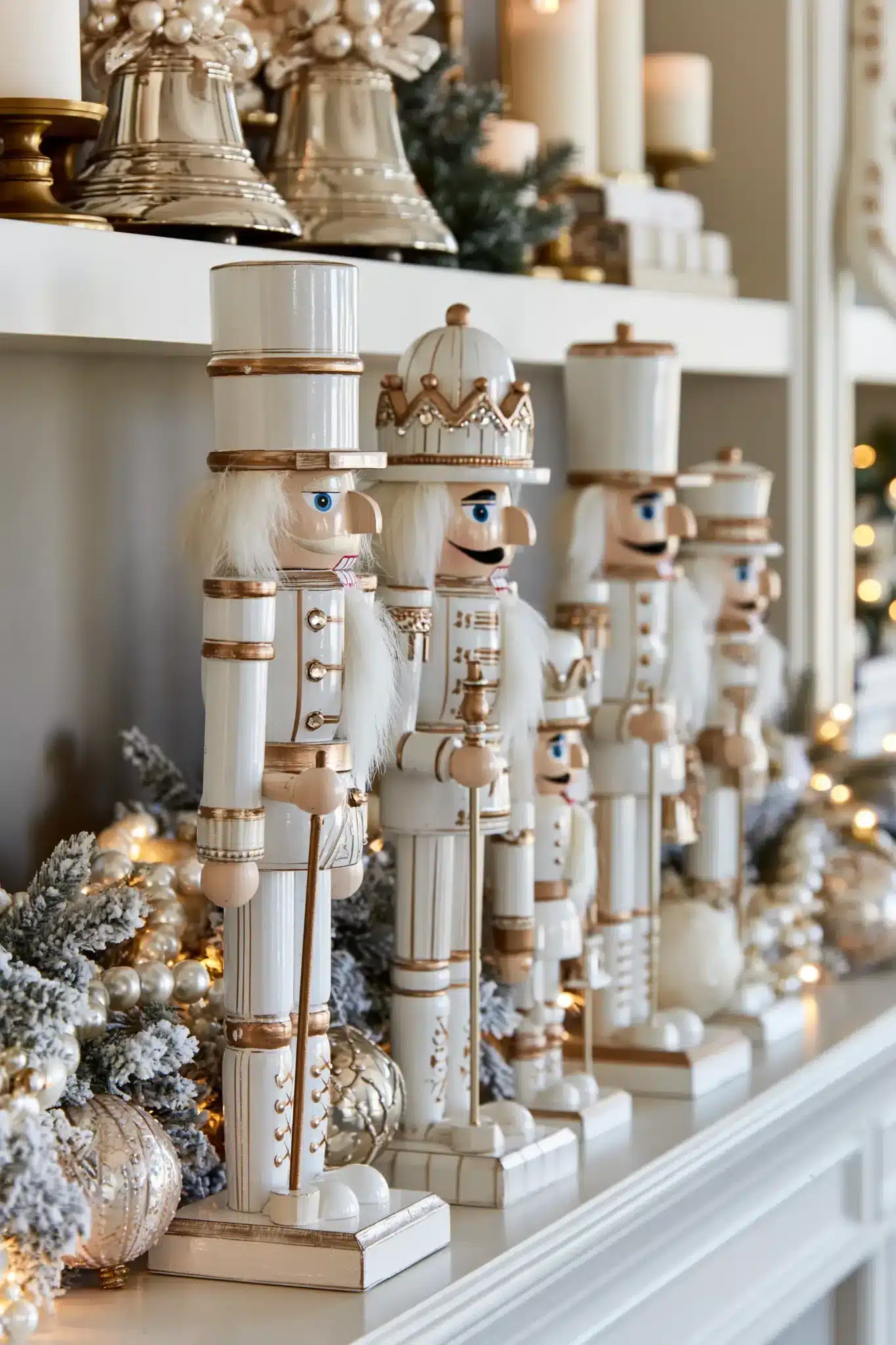 29 White and Gold Christmas Decor Ideas That Feel Calm and a Little Special white and gold christmas decor