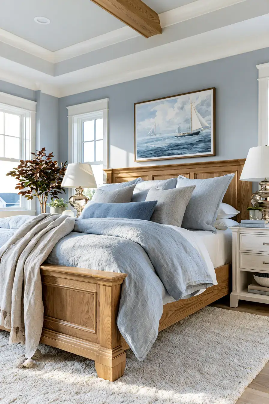 29 Nautical Bedroom Ideas with a Rope Headboard