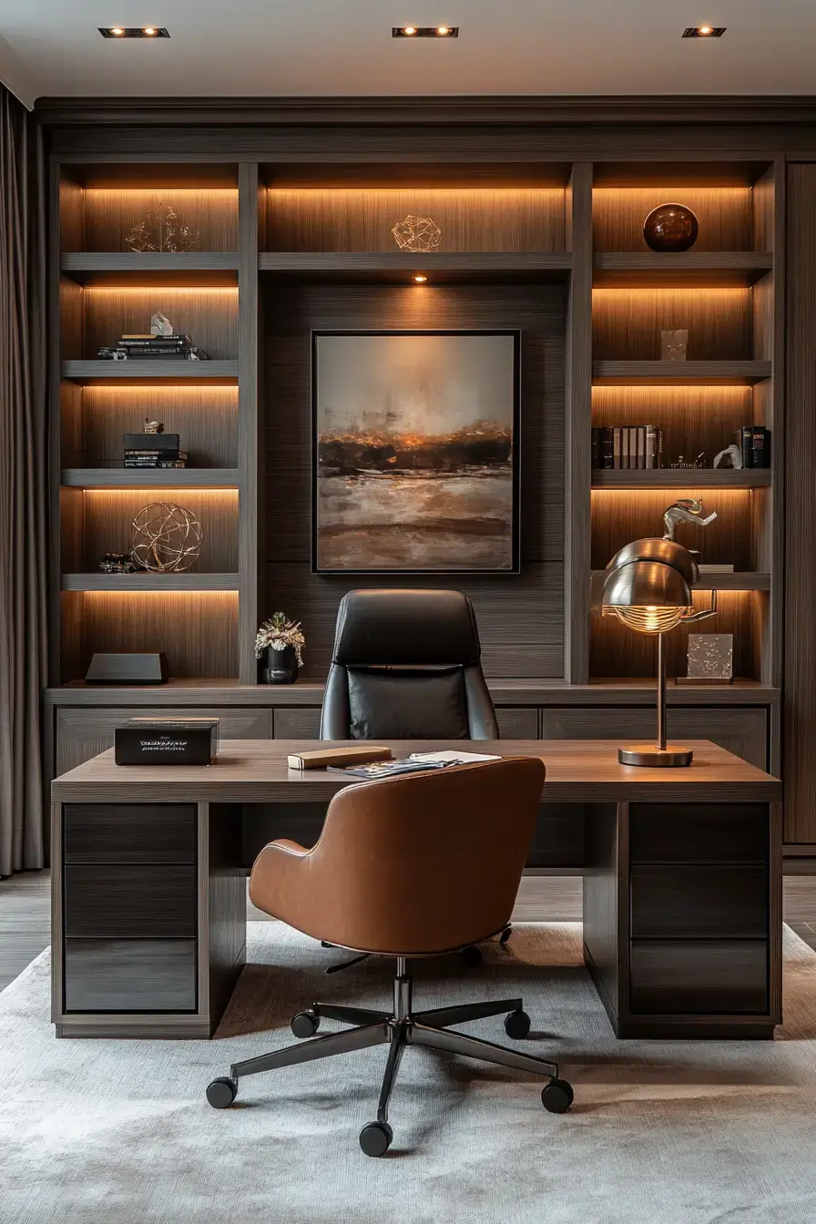 29 Study Desk Decor Ideas with a Cork Board and a Warm Lamp study desk decor