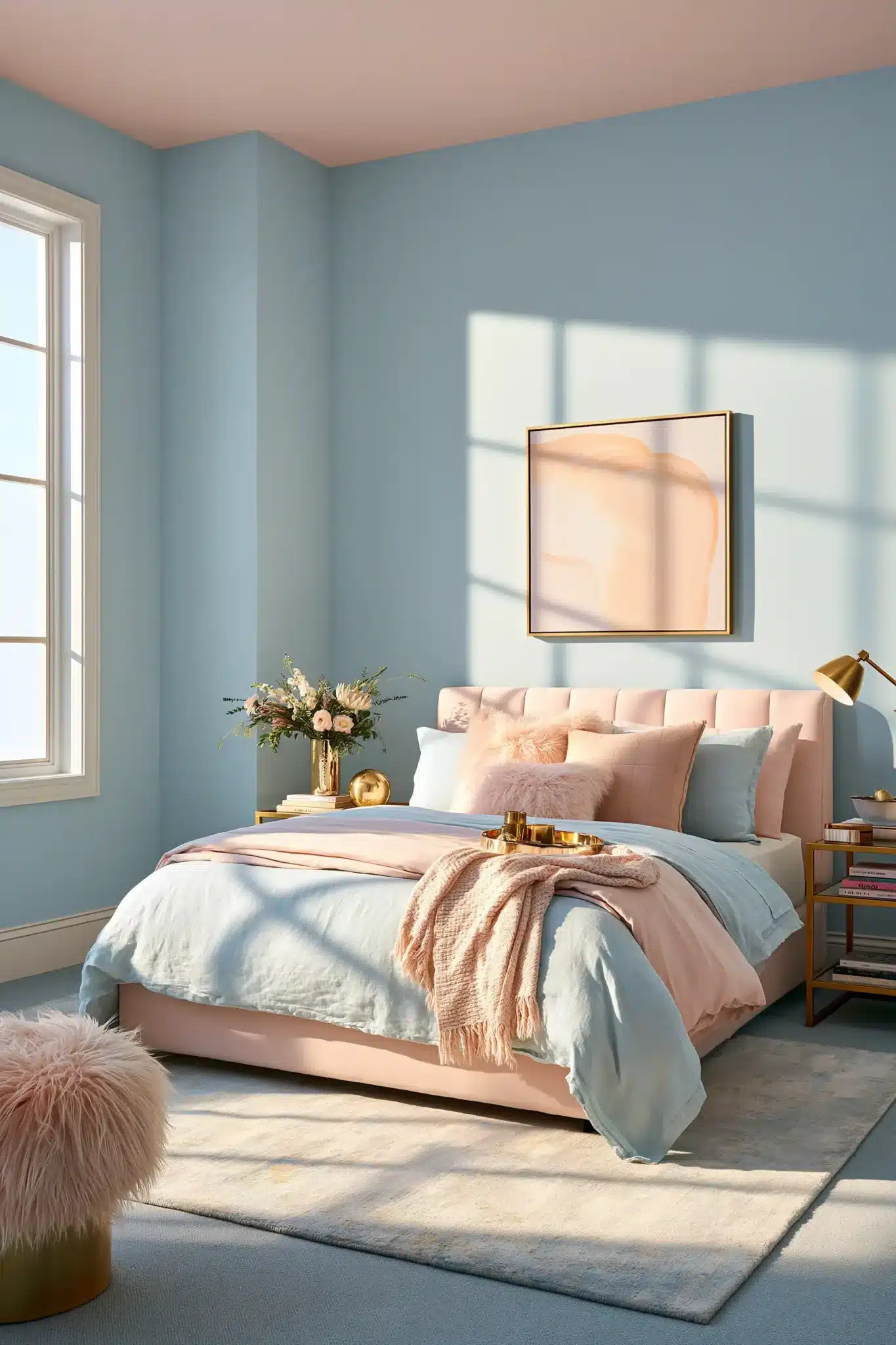 29 Light Blue and Pink Bedroom Ideas for a Space That Stays Airy light blue and pink bedroom