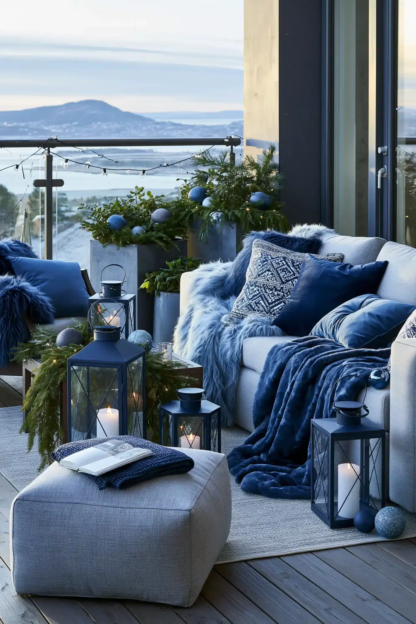29 Blue Christmas Decor Ideas That Give the Room a Cooler, Calmer Edge blue christmas decor