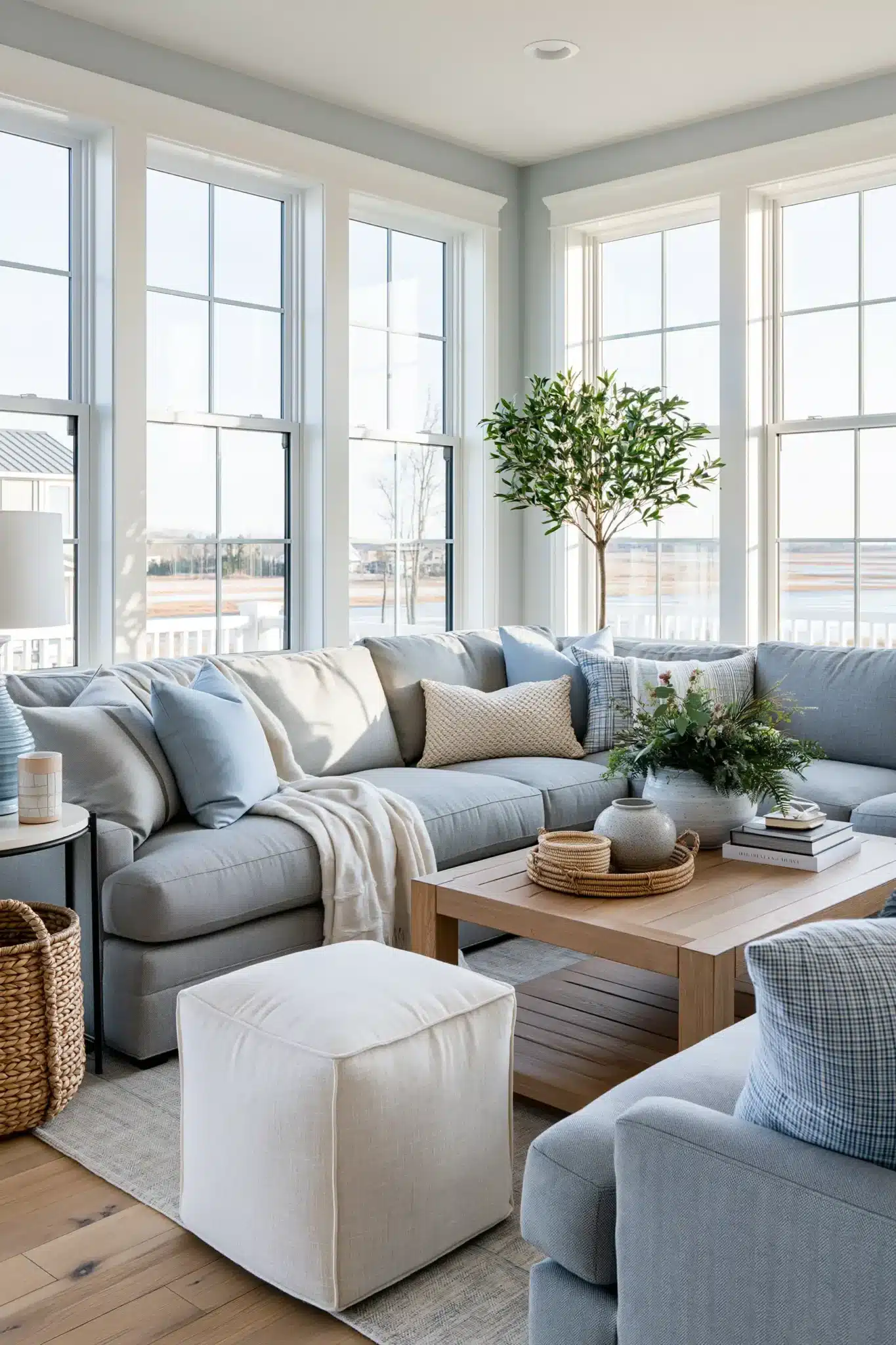 29 Light Blue and Grey Living Room Ideas for a Room That Feels Uncluttered light blue and grey living room