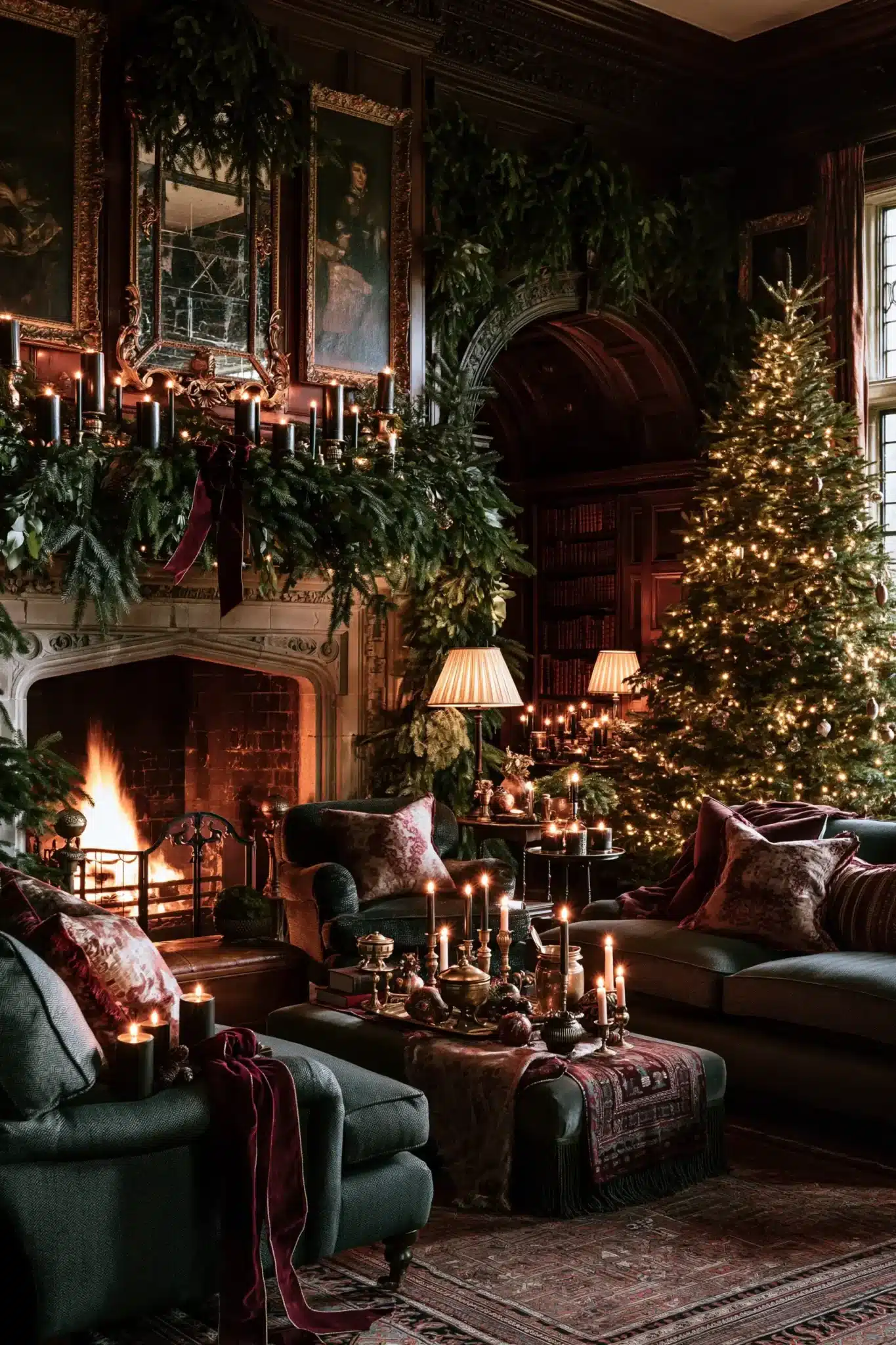 29 Moody Christmas Decor Ideas That Turn Long Evenings Into the Point moody christmas decor