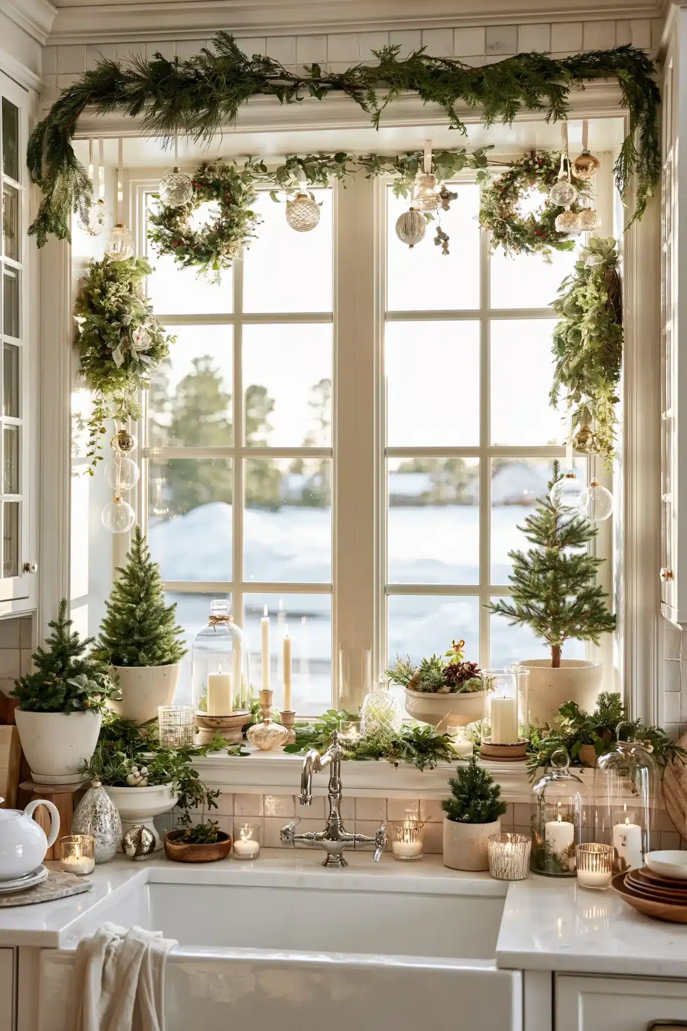 29 Christmas Kitchen Decor Ideas That Make the Heart of the Home Feel Like the Holidays christmas kitchen decor