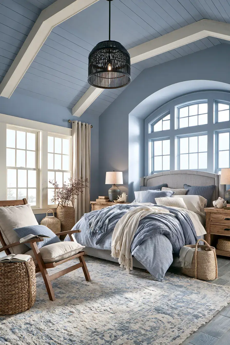 29 Nautical Bedroom Ideas with a Rope Headboard