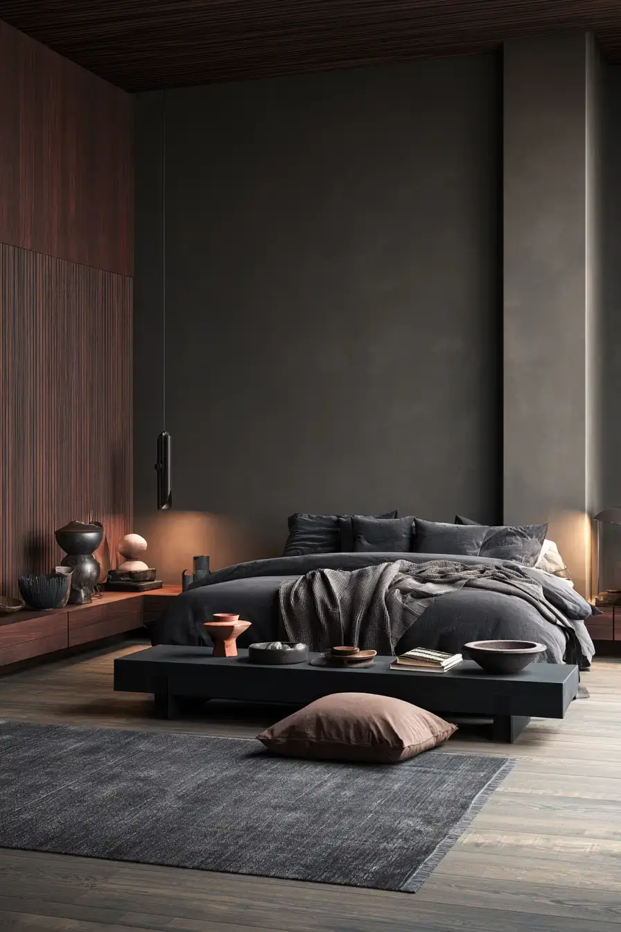 29 Japandi Style Bedroom Ideas with a Linen Platform Bed